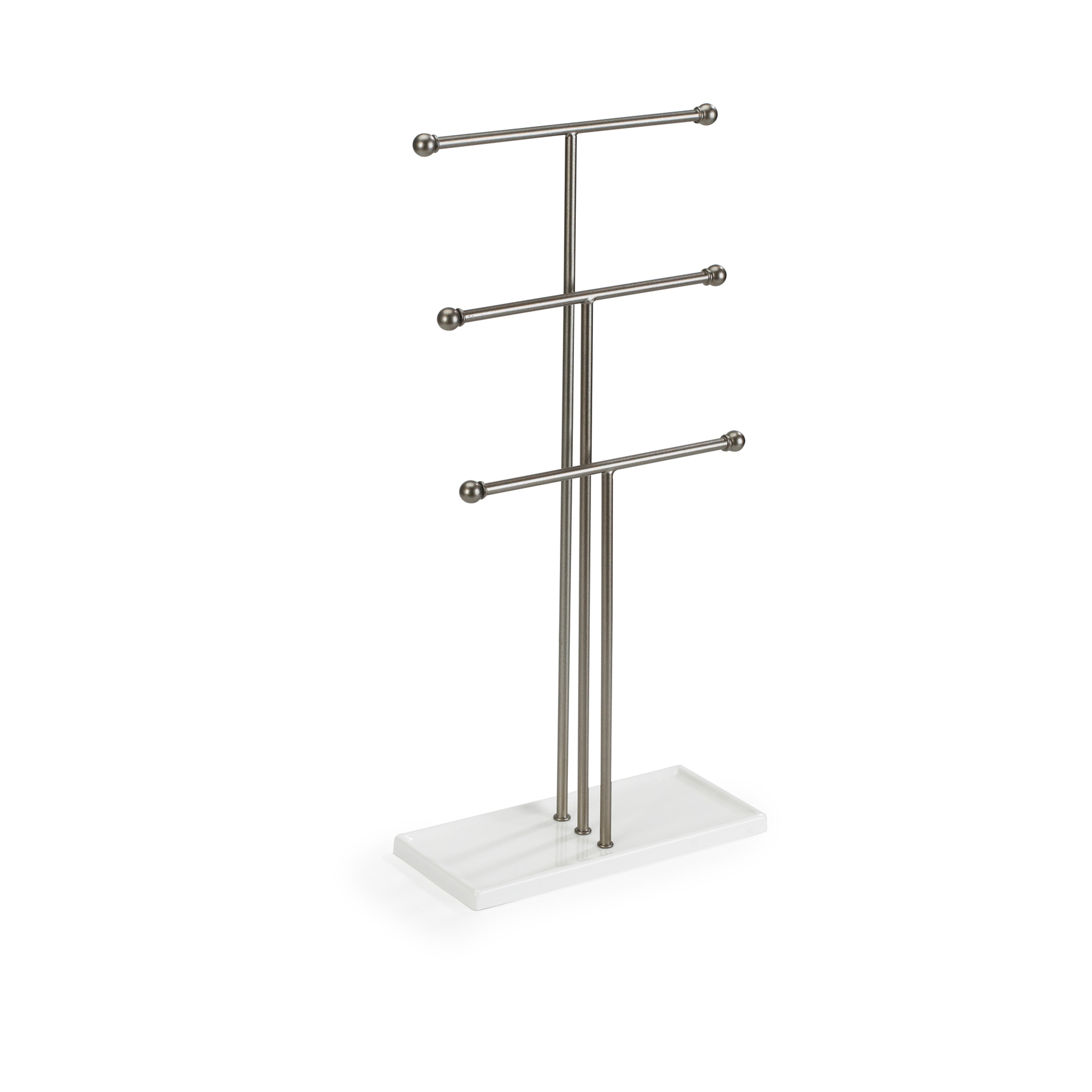 Umbra Trigem Jewellery Stand White & Nickel