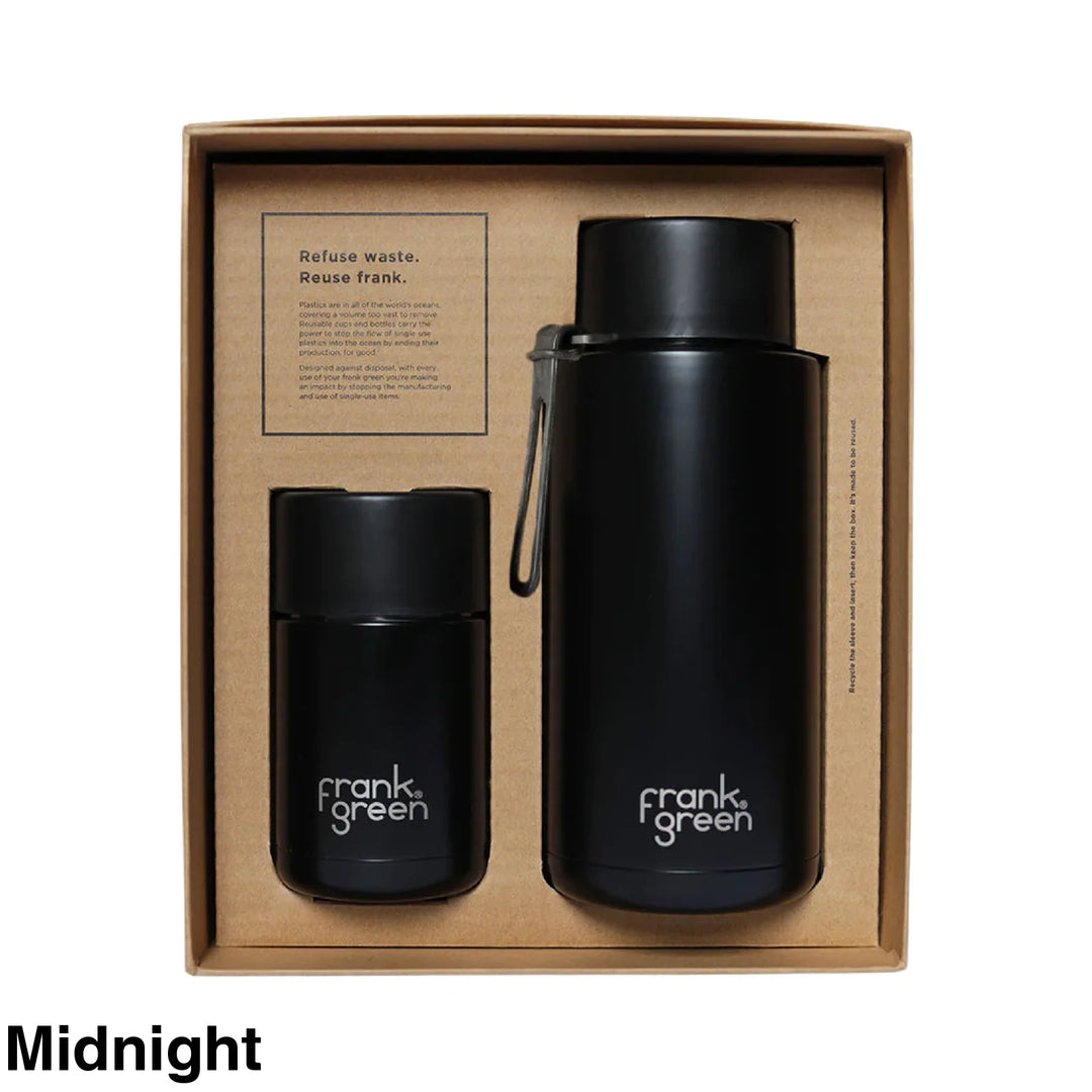 Frank Green Gift Set 10oz/34oz Midnight