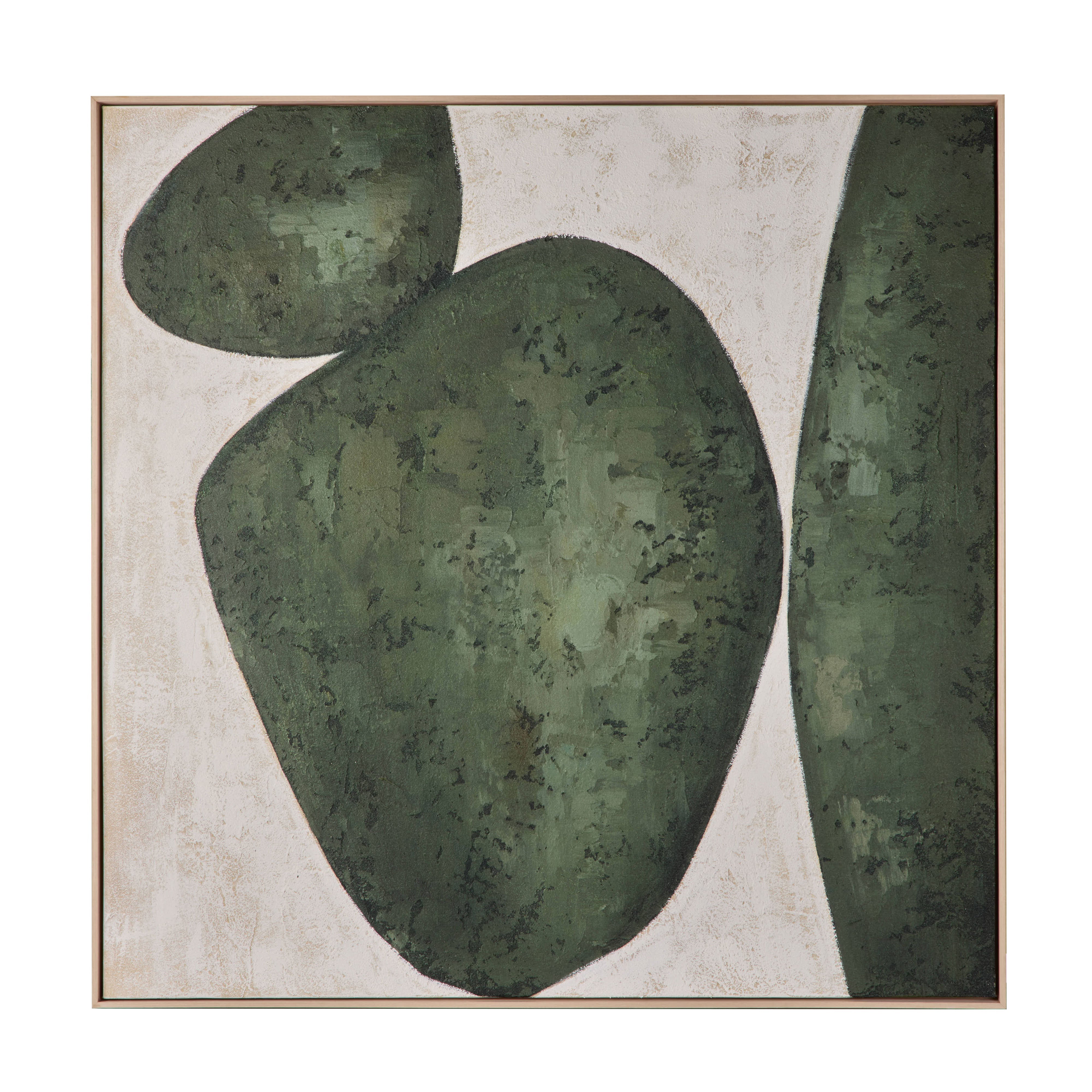 Grand Designs Verant Stones Wall Art Green & White