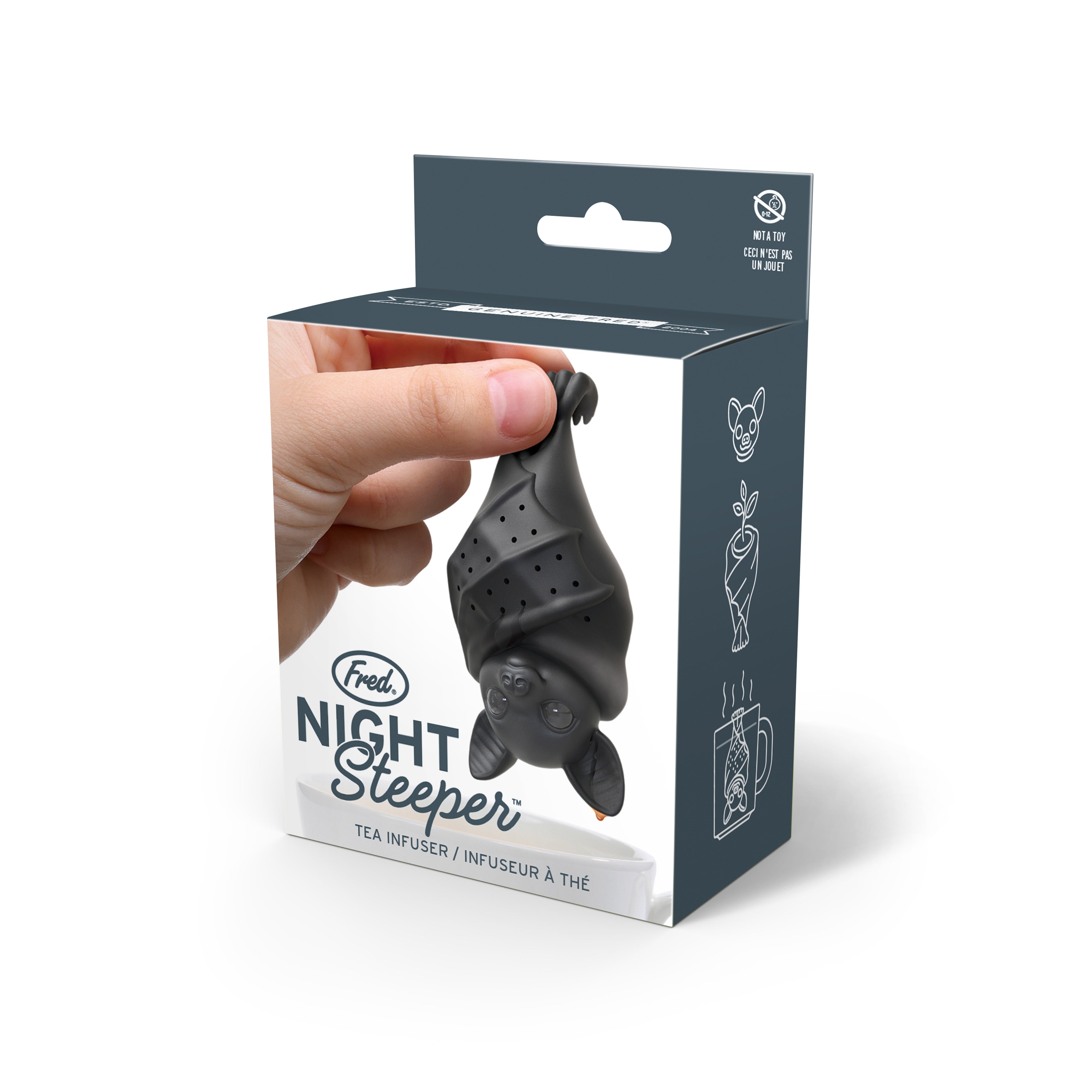Fred Night Steeper Bat Tea Infuser Black