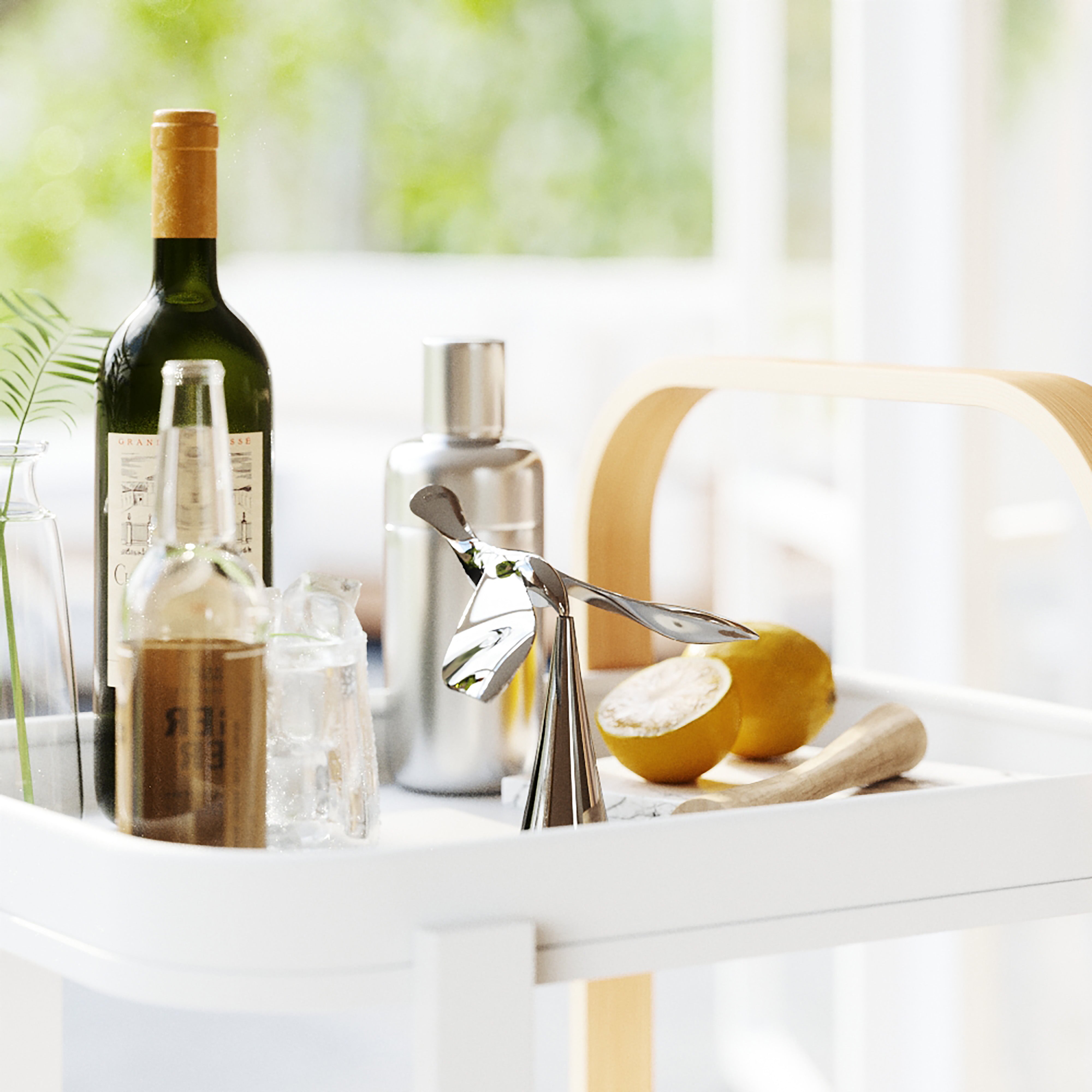 Umbra Tipsy Bottle Opener Chrome