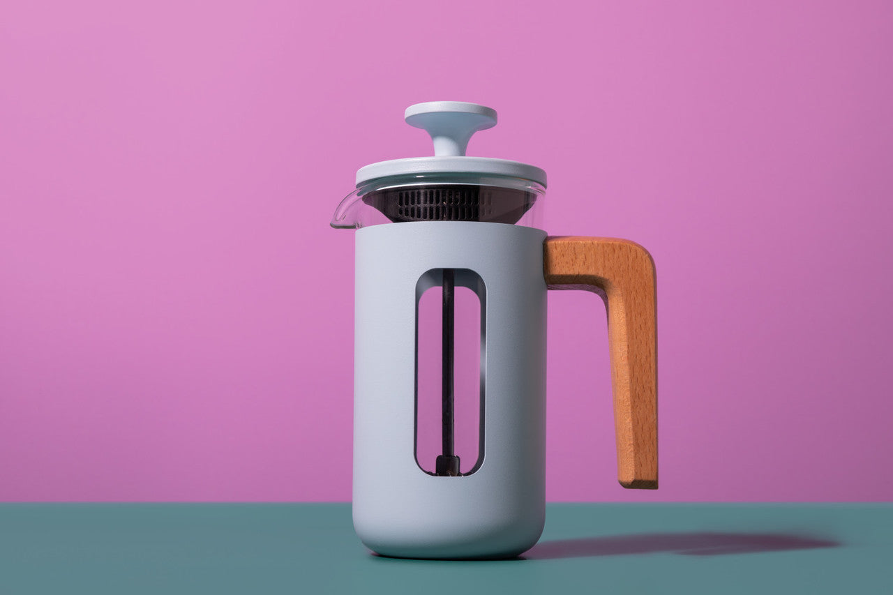La Cafetière Pisa Stainless Steel Cafetière 3 Cup / 350ml (Sky Blue)
