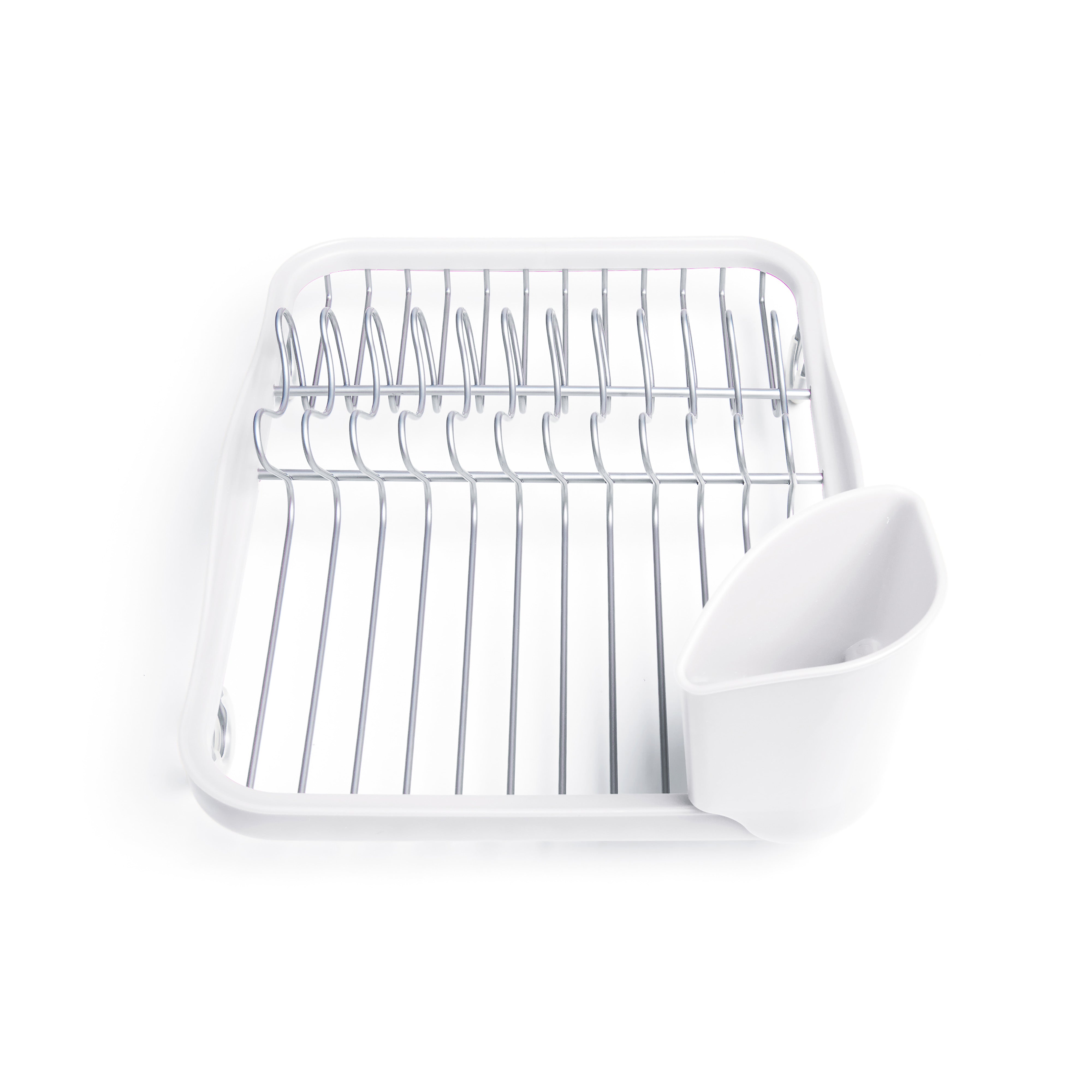 Umbra Sinkin Dish Rack White & Nickel
