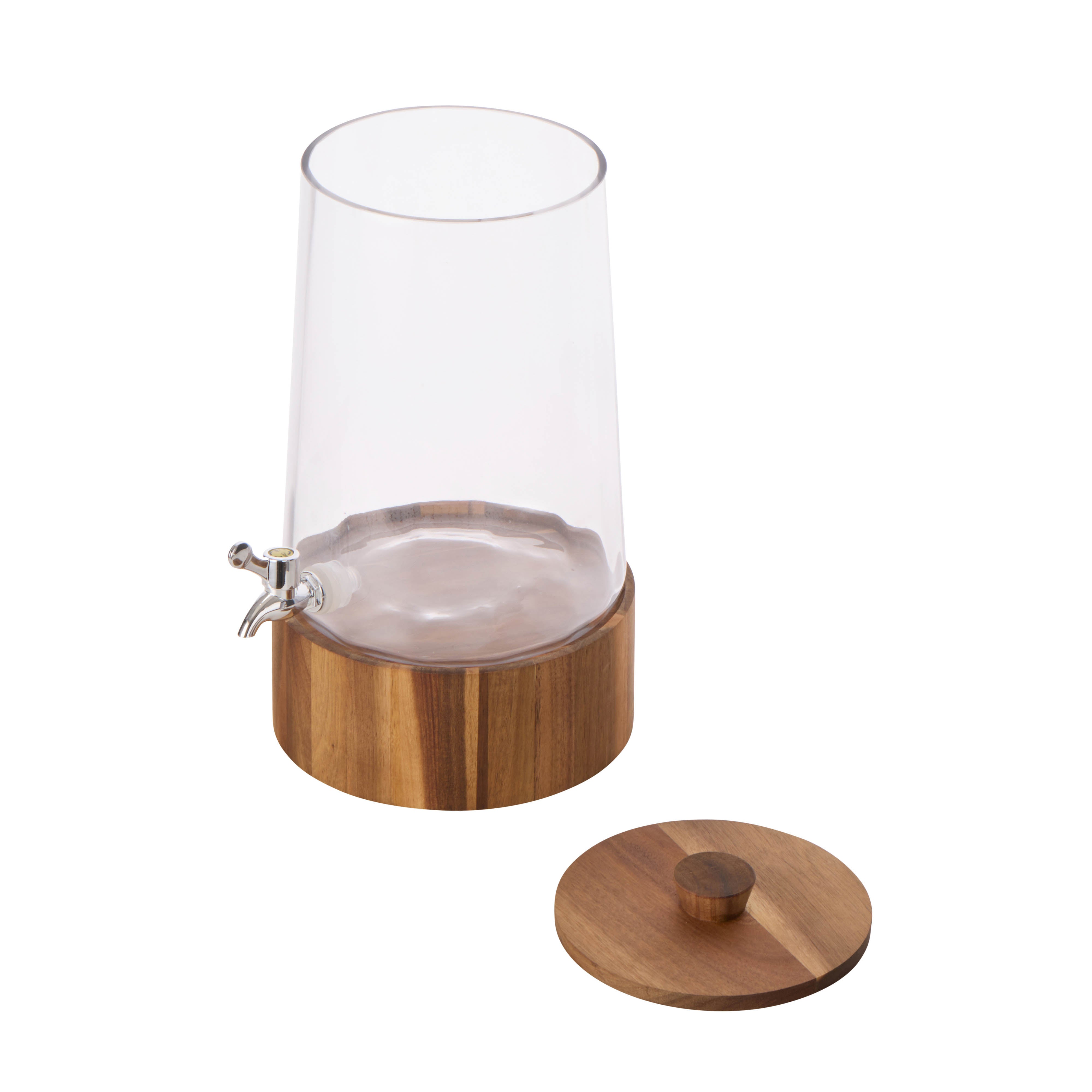 Davis & Waddell Theo Drink Dispenser 7L Clear & Acacia