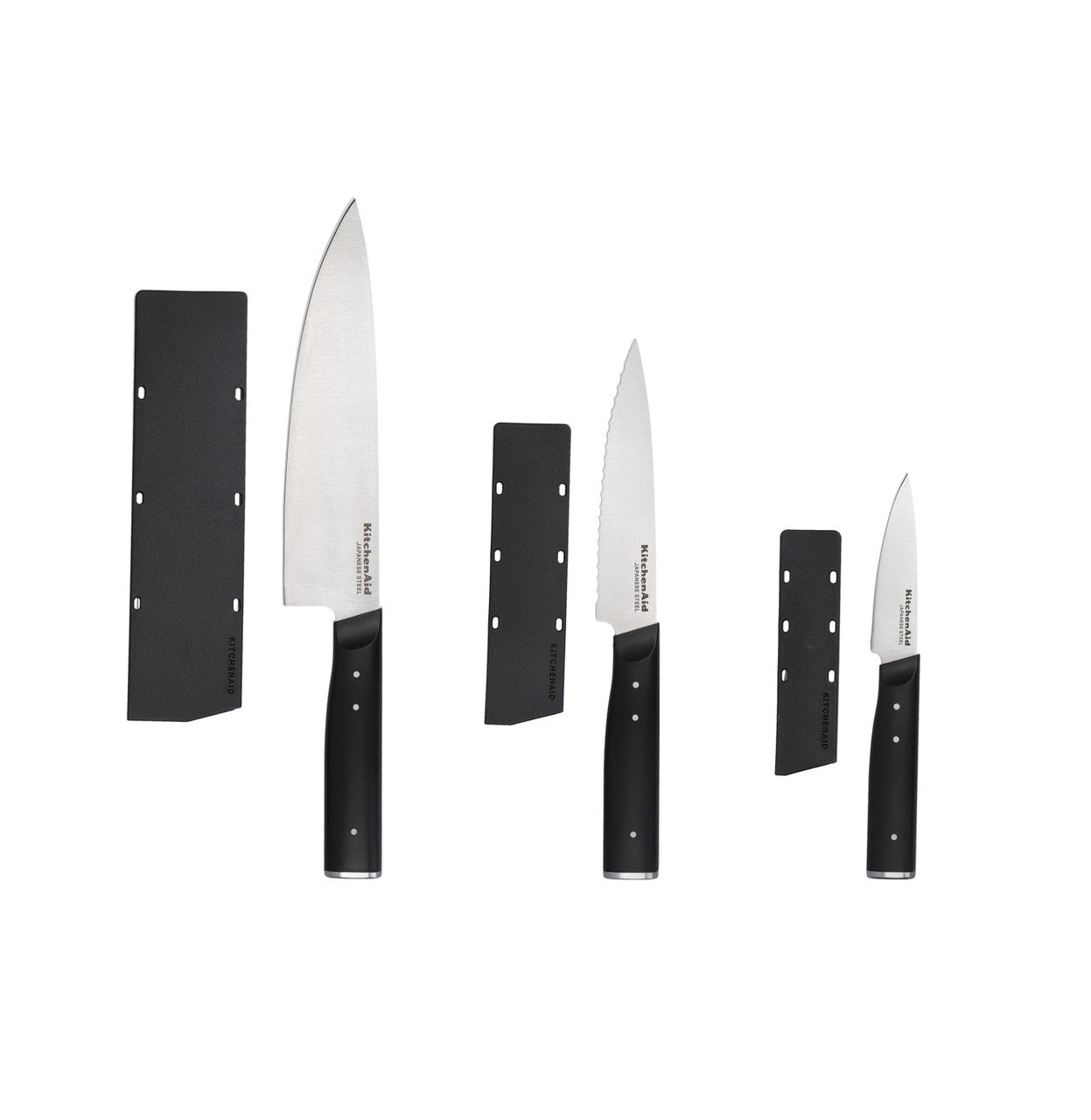 KitchenAid 3 Piece Chef Knife Set with Sheaths