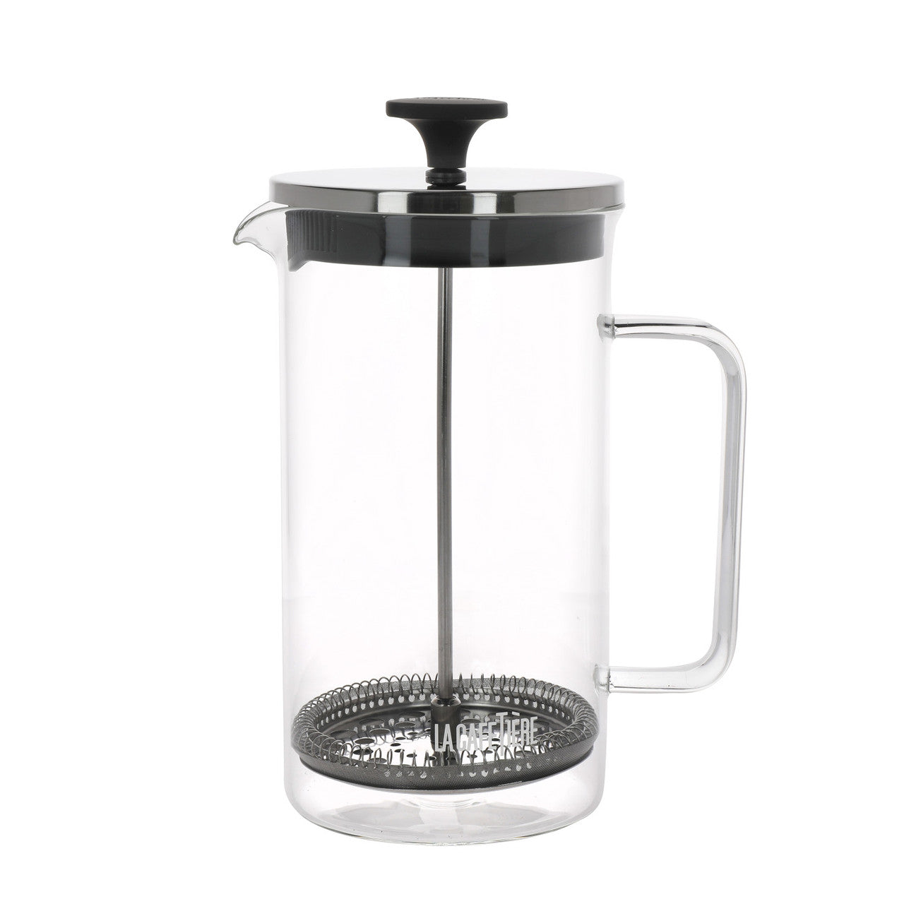 La Cafetière Glass Cafetière 8 Cup / 1L (Clear & Black)