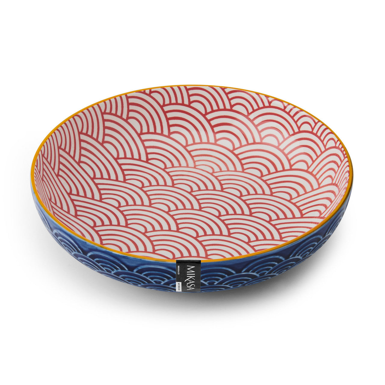 Mikasa Glazed Stoneware Coupe Bowl 21cm (Blue Arc)