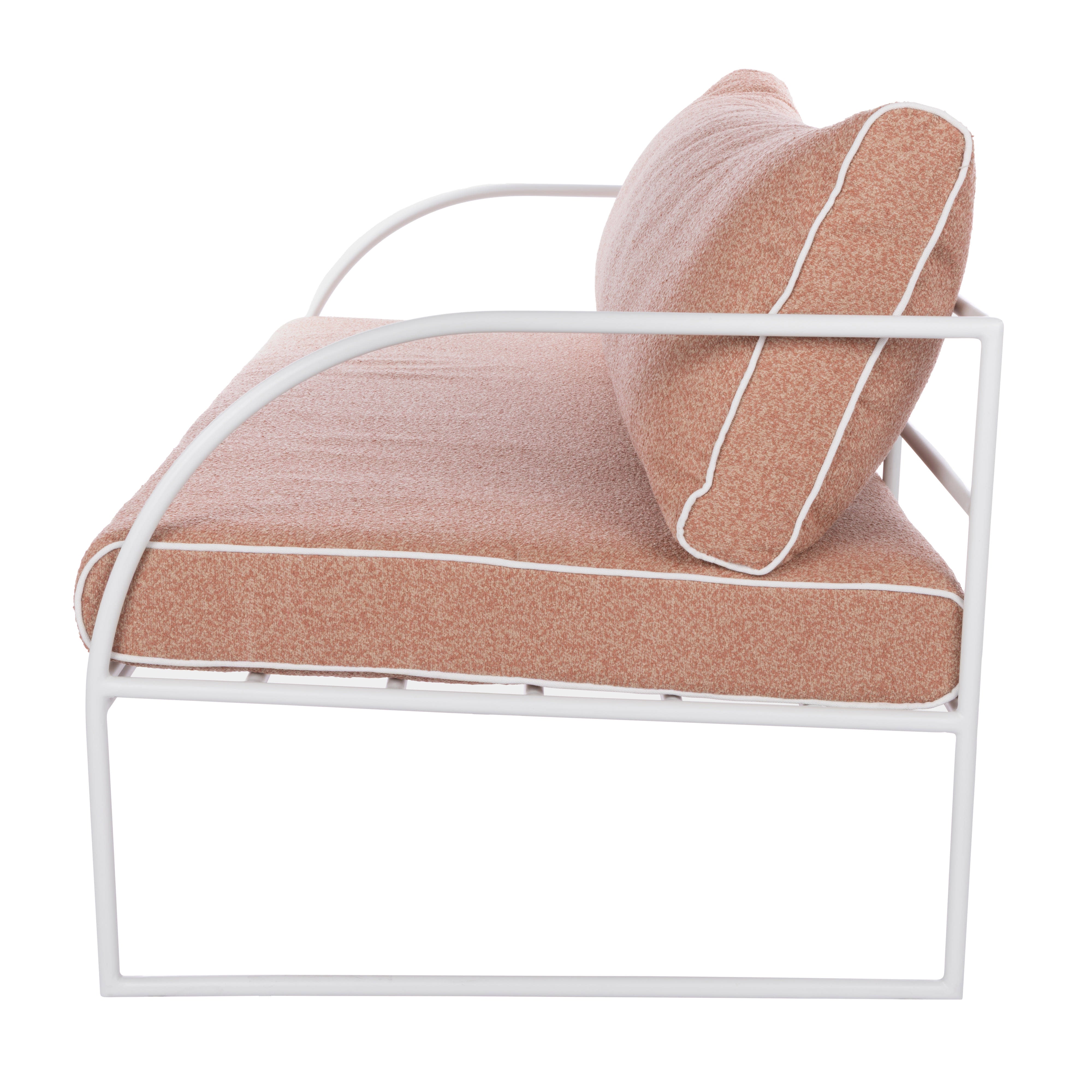 Amalfi Reeve Outdoor 2 Seater Sofa Pink & White