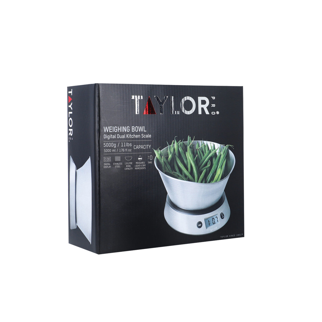 Taylor Pro Digital Kitchen Scale with Weighing Bowl 5kg