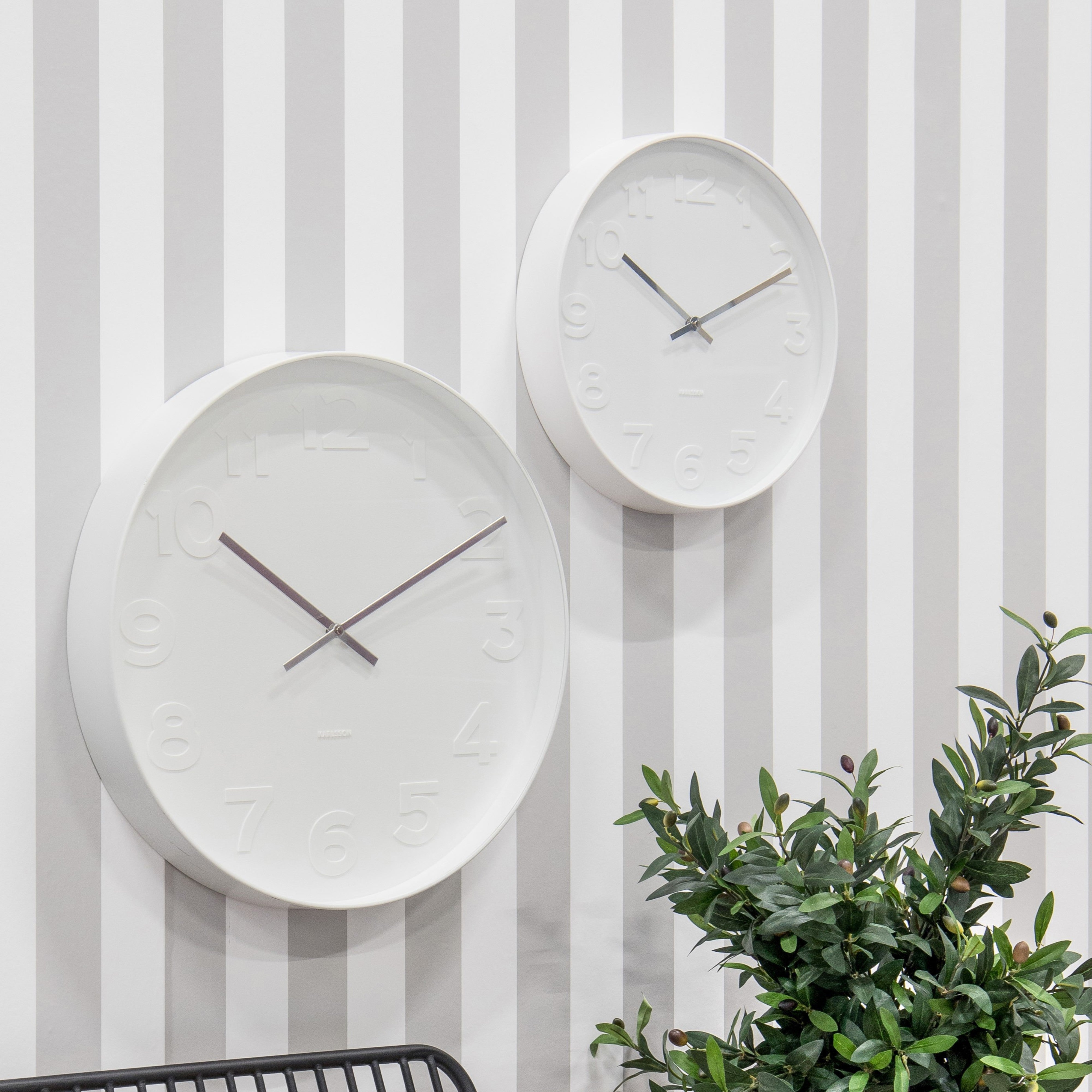 Karlsson Mr White Wall Clock 38cm