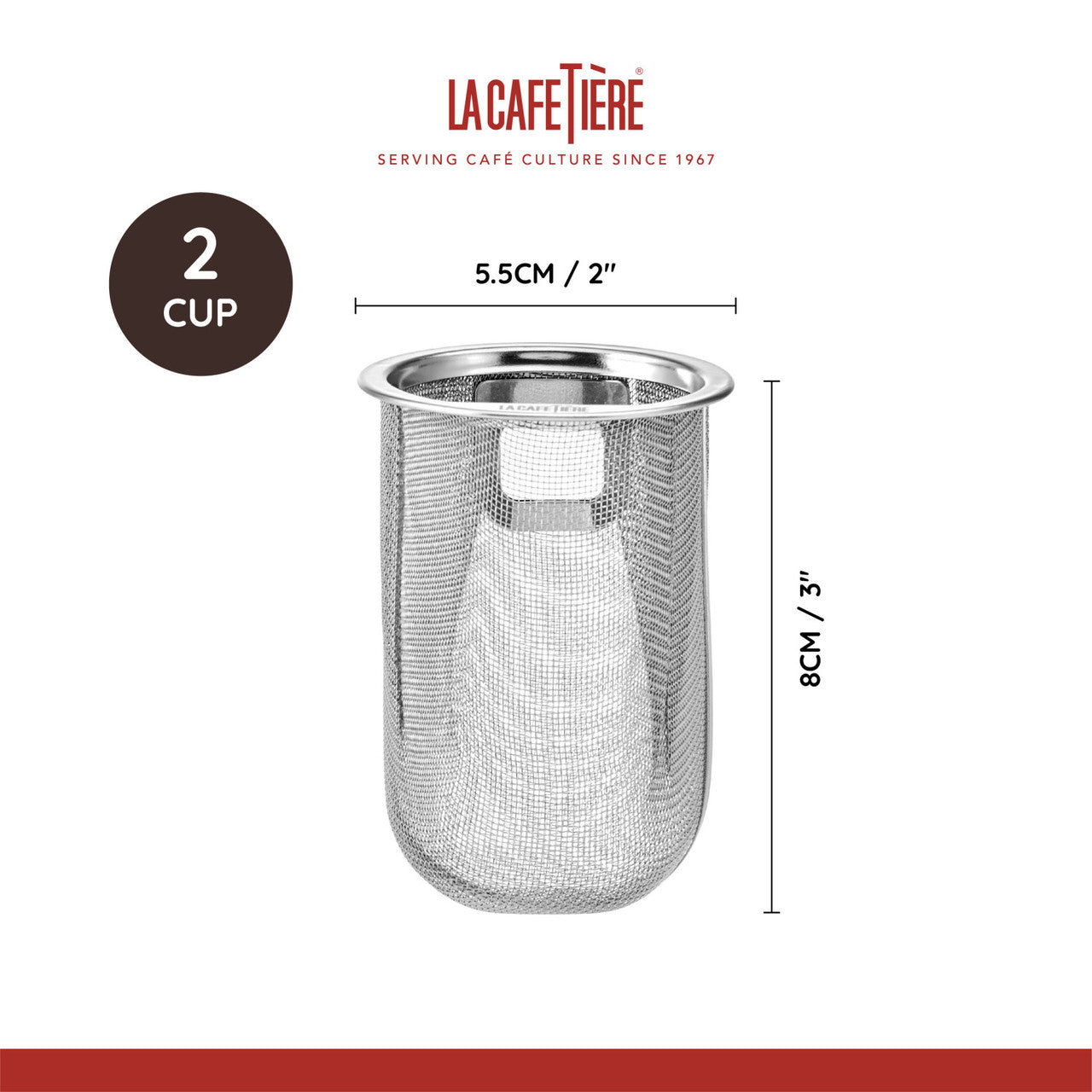 La Cafetière Stainless Steel Mesh Tea Filter