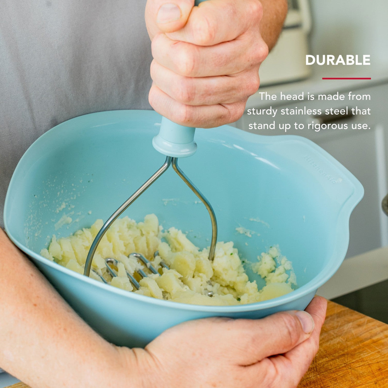 KitchenAid Soft Grip Masher (Mineral Water)