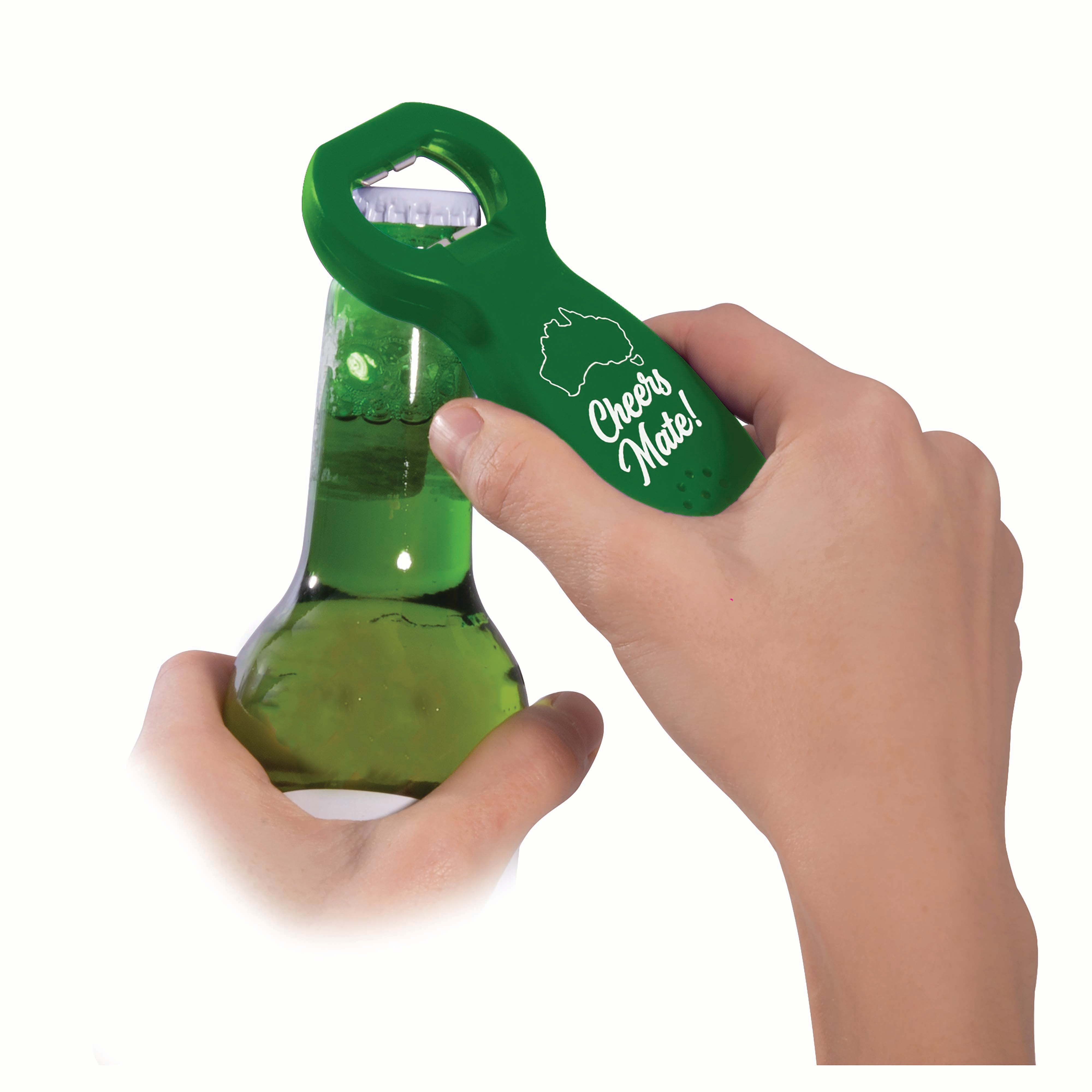 Australian Collection Cheers Mate Bottle Opener with Sound Green