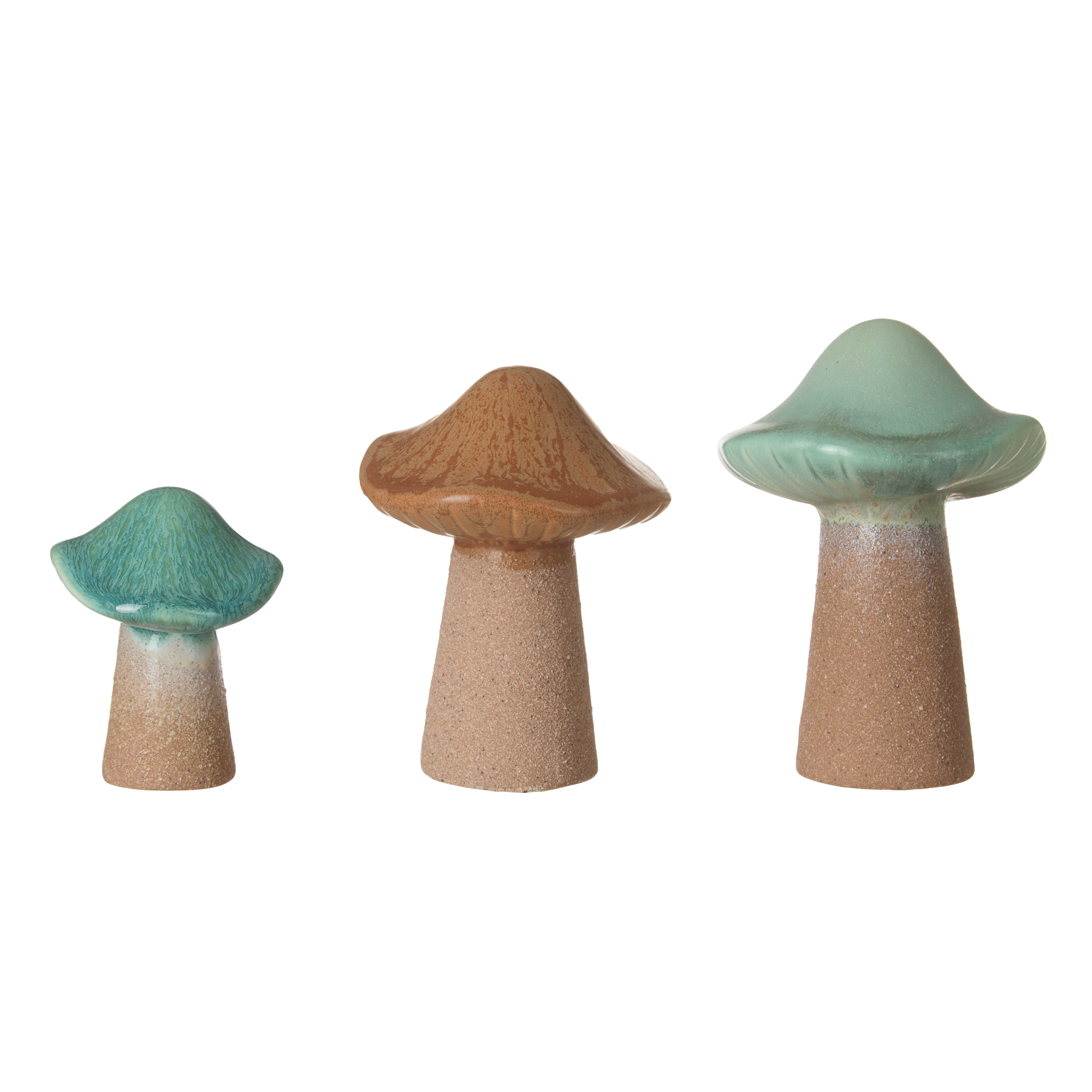 Amalfi Enoki Mushroom Sculpture 3 Piece Set Multi-Coloured
