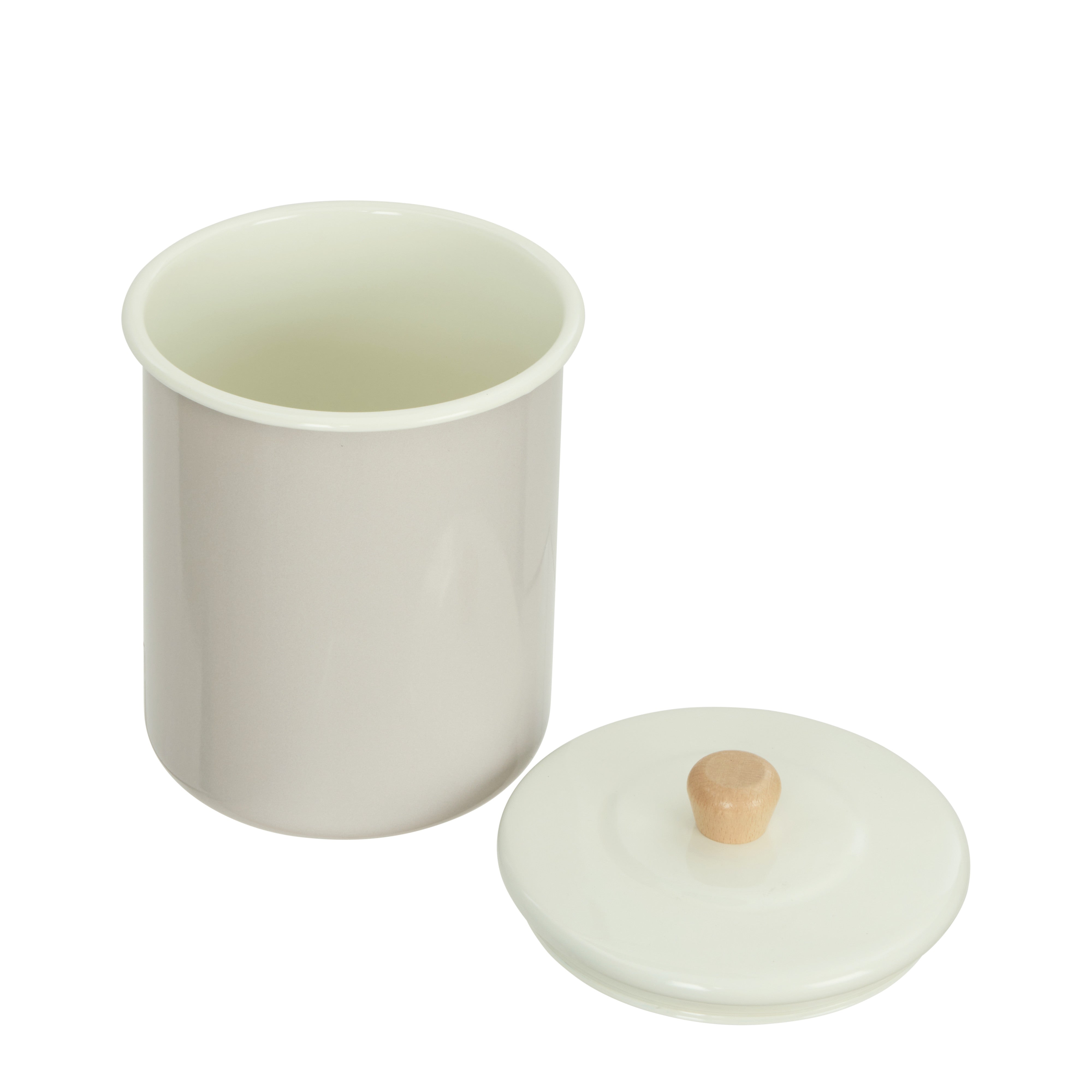 Davis & Waddell Daylesford Enamel Canister 4L Cream