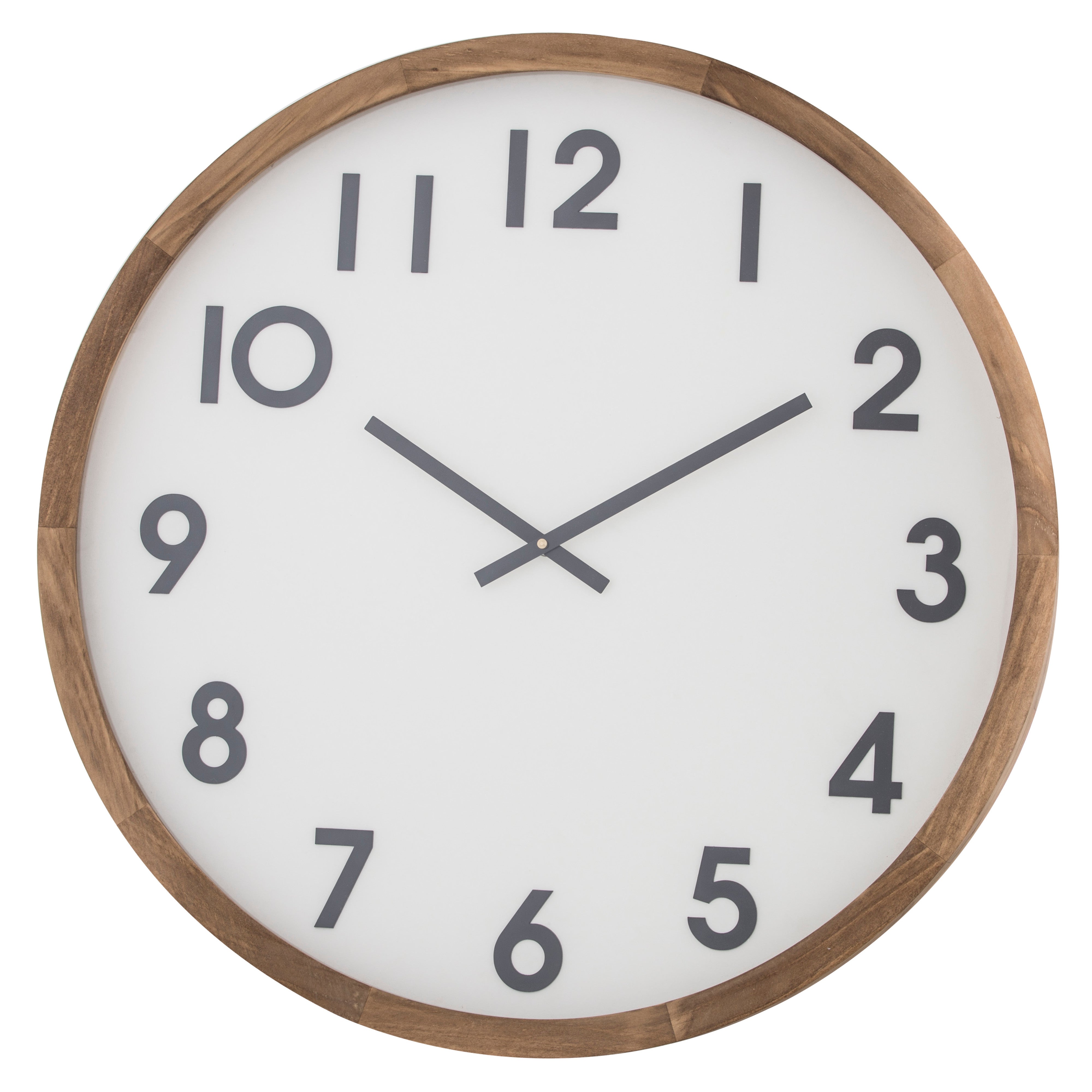 Amalfi Leonard Wall Clock Brown & White