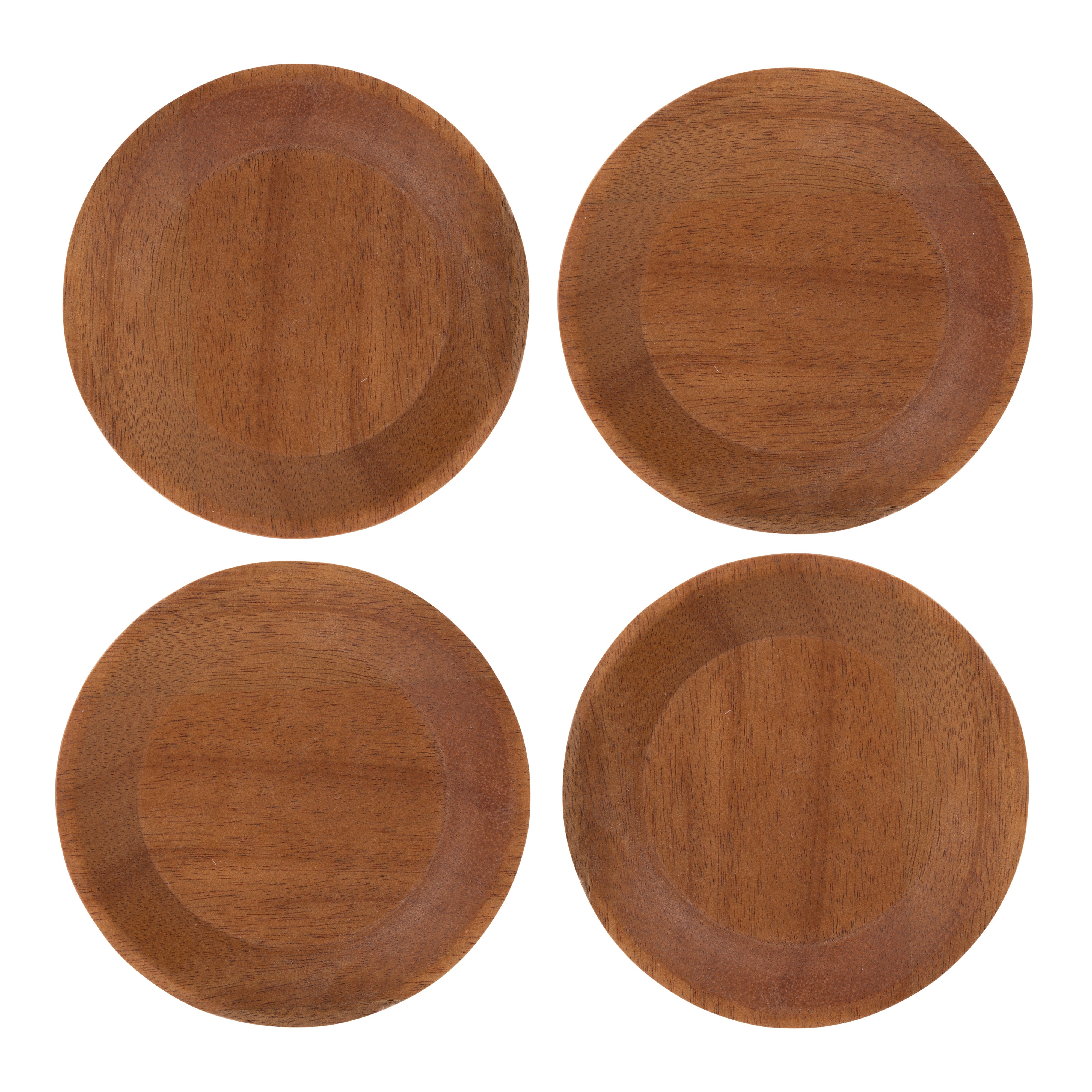Davis & Waddell Cantina Mini Serving Plates 4 Piece Set Acacia Wood