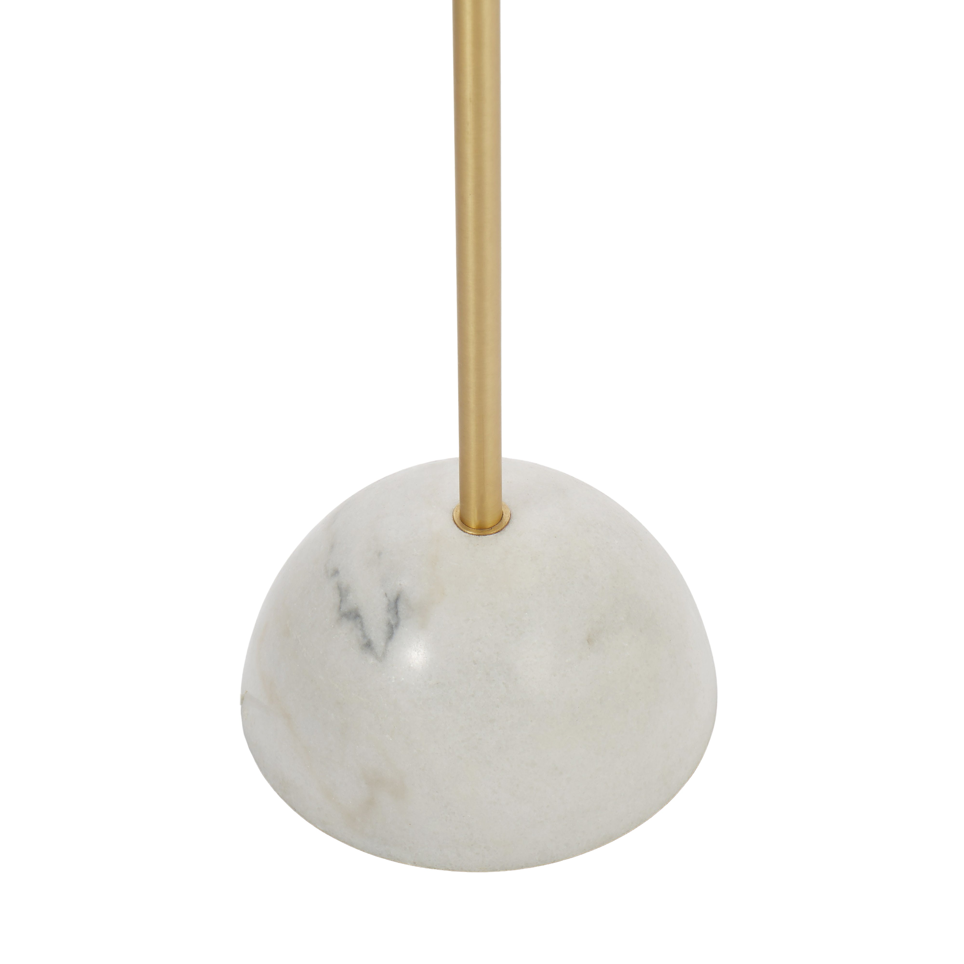 Amalfi Atticus Floor Lamp Brass & White
