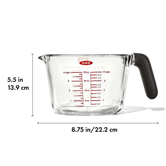 OXO Good Grips Glass Measuring Cup - 4 Cup / 1L