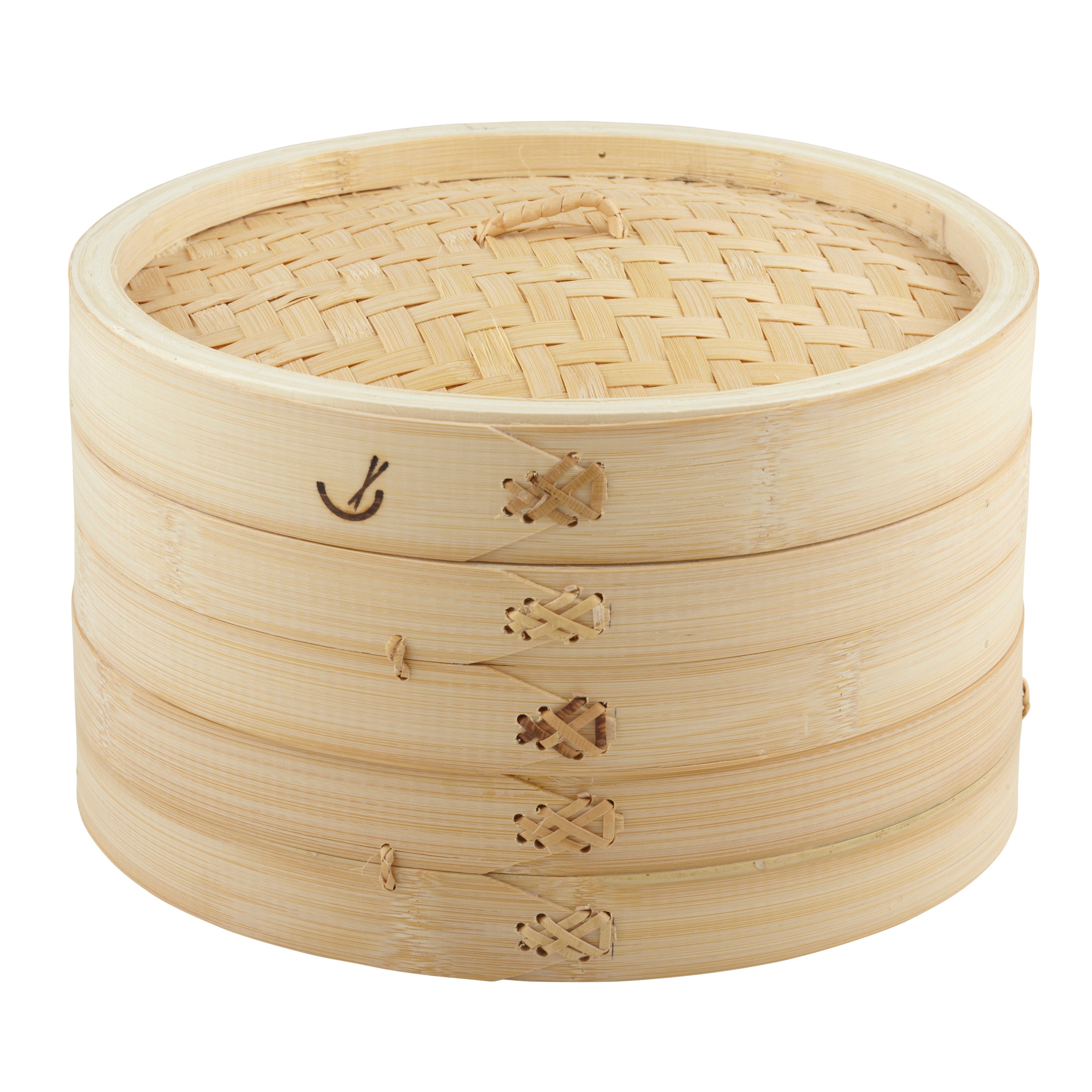 Davis & Waddell 2 Tier Bamboo Steamer 26cm Natural