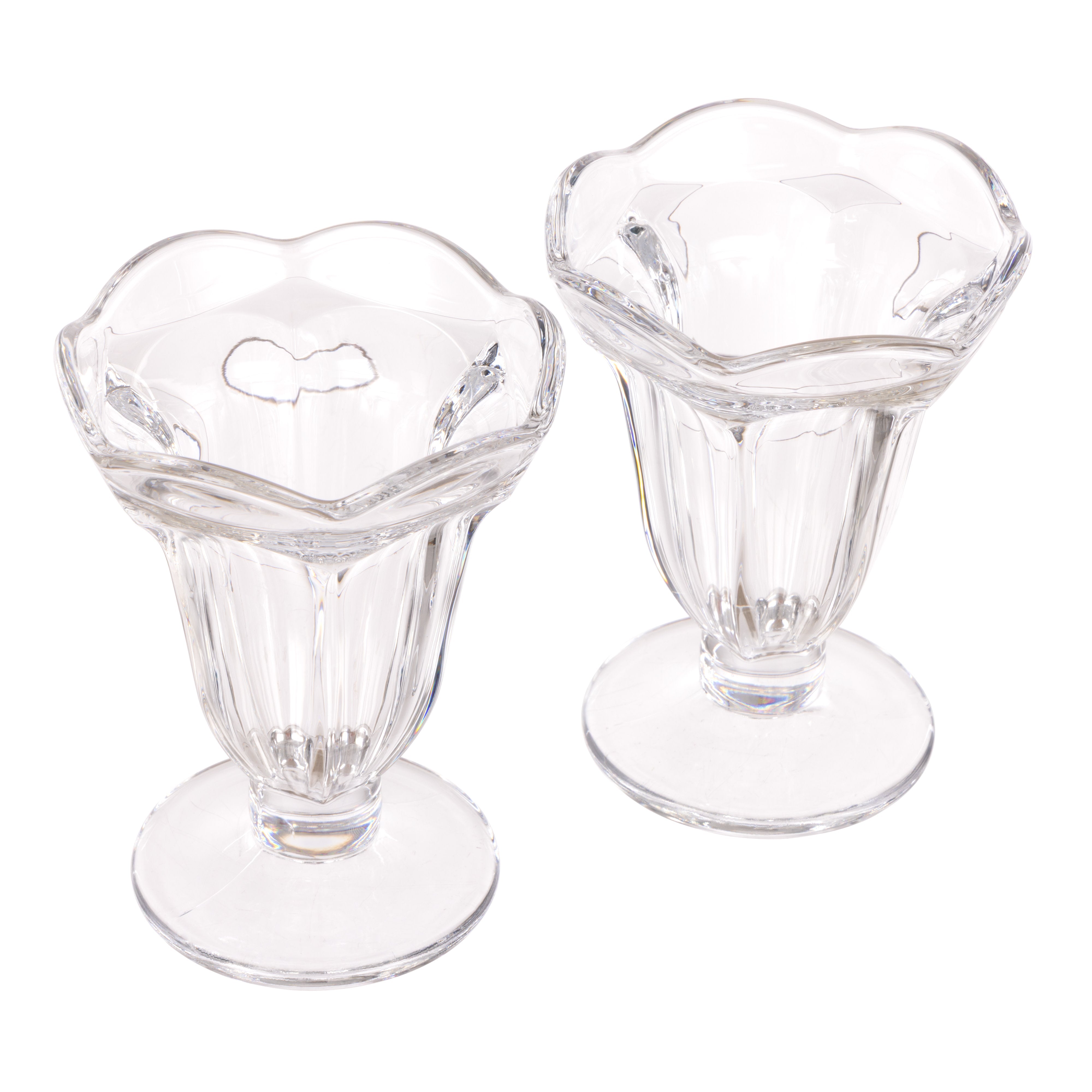 Davis & Waddell Betty Glass Parfait Bowls 2 Piece Set Clear