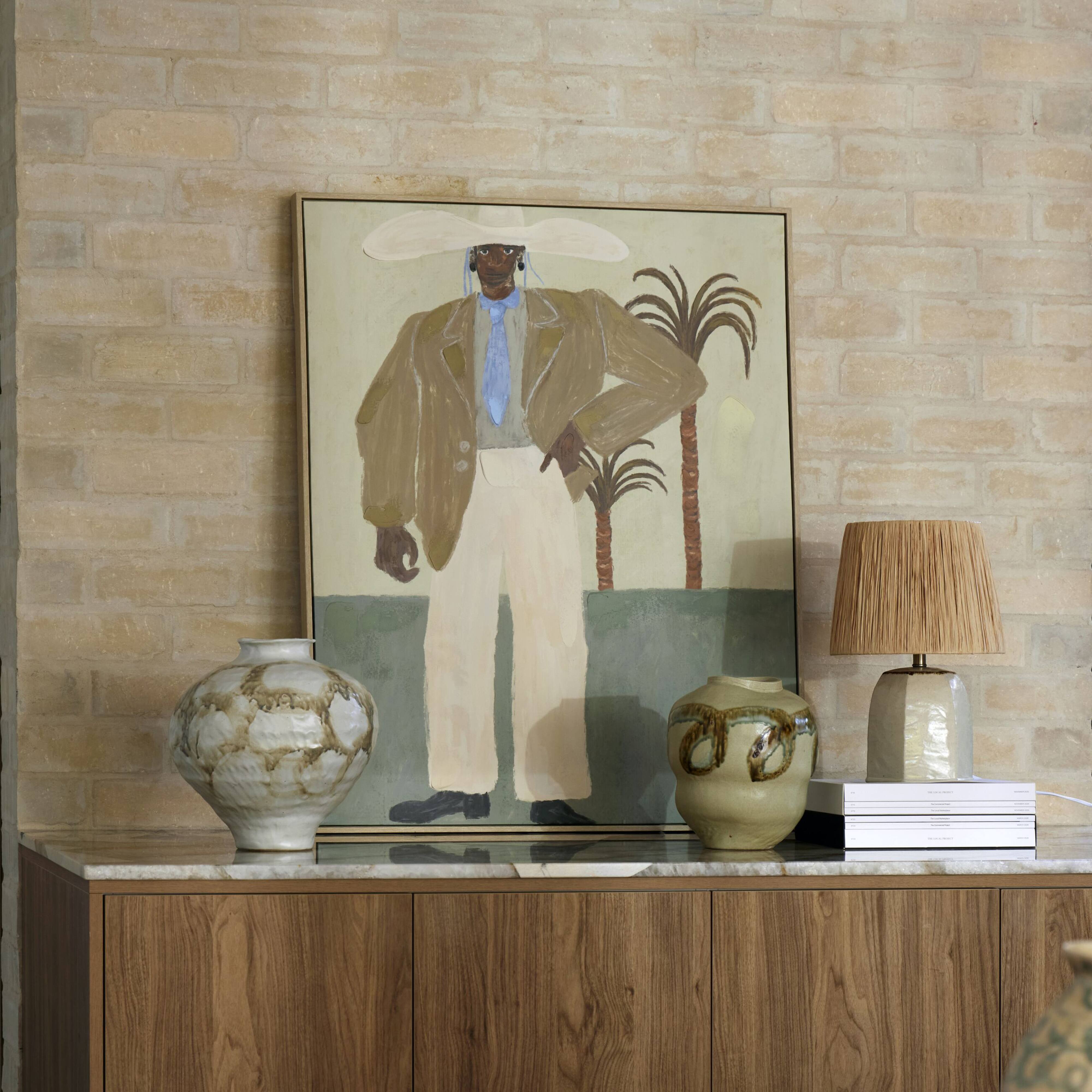 Amalfi Erol Vase Collection Green & Brown