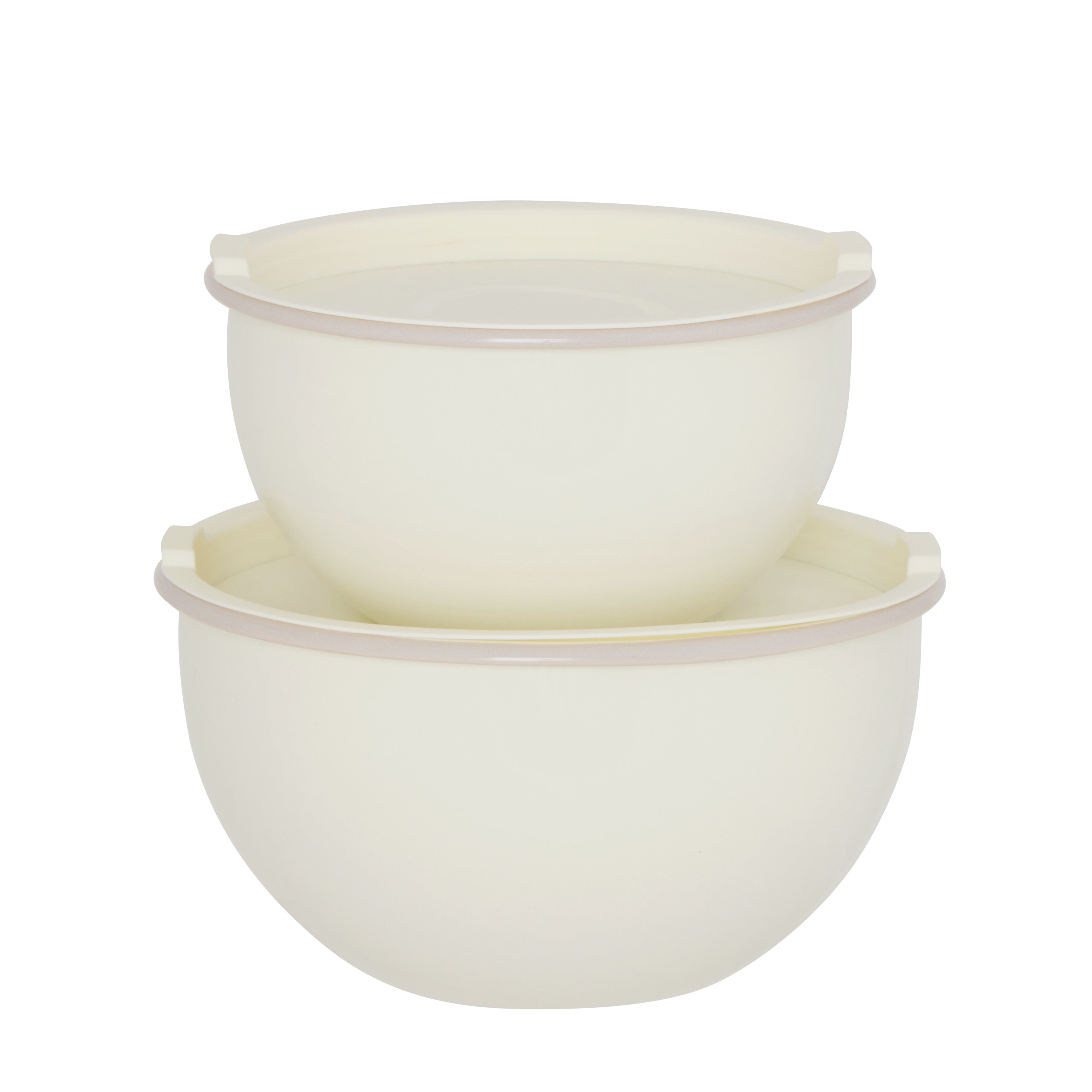 Davis & Waddell Daylesford Enamel Mixing Bowls With Lid 2 Piece Set