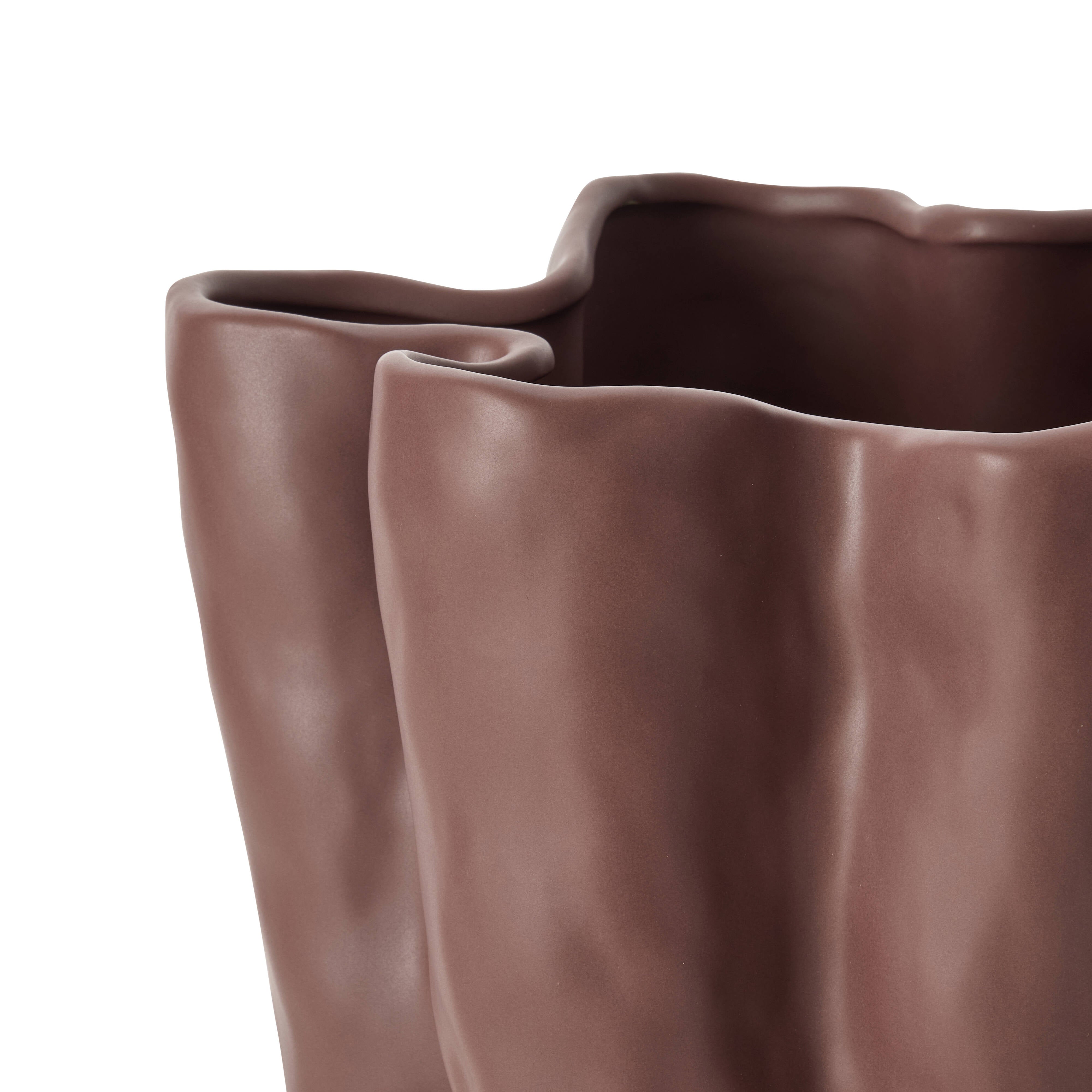 Amalfi Fluid Vase Purple