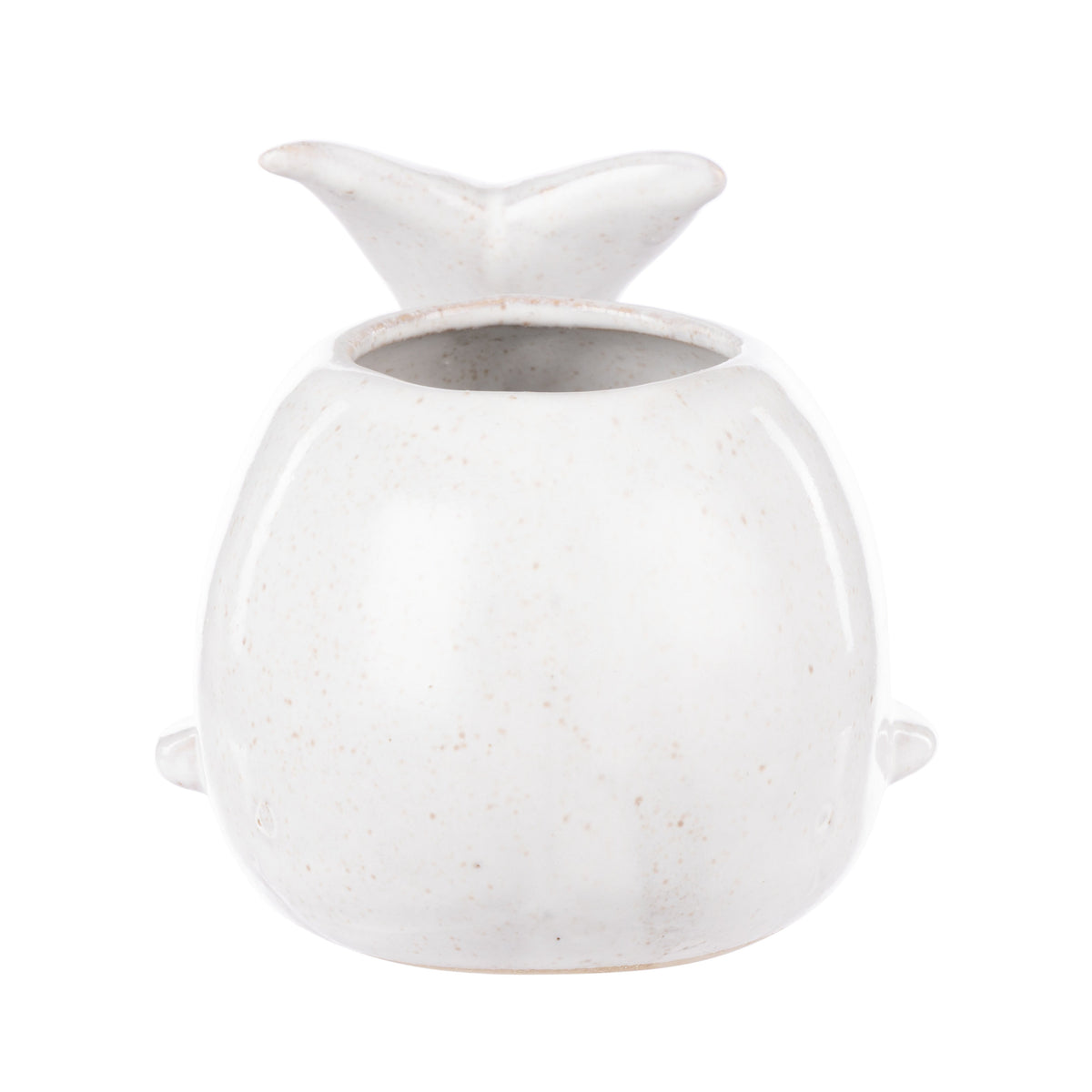 Emporium Whale Pot Reactive White
