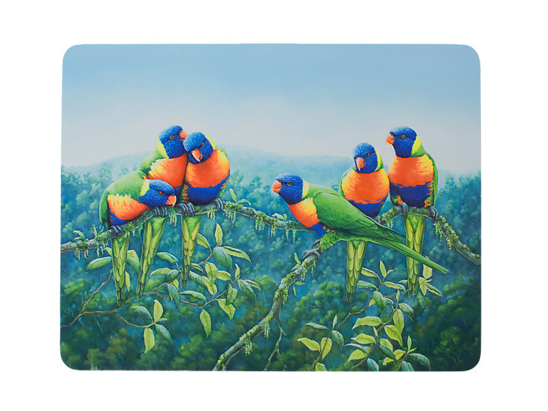 Maxwell & Williams Birds of Australia KC 10yr Anniversary Cork Back Placemat 34 x 26.5cm Assorted 4 Piece