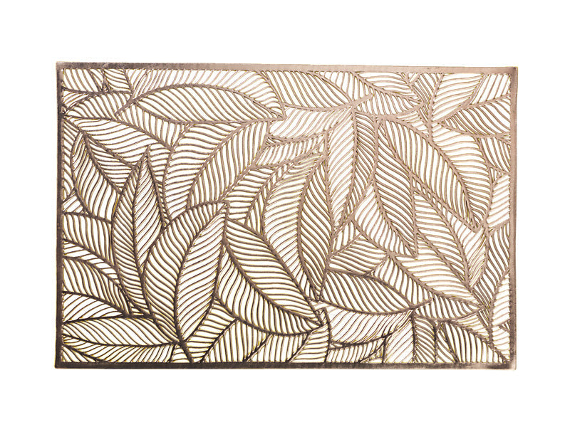 Maxwell & Williams Table Accents Cut-Out Placemat Leaf Gold 45 x 30cm