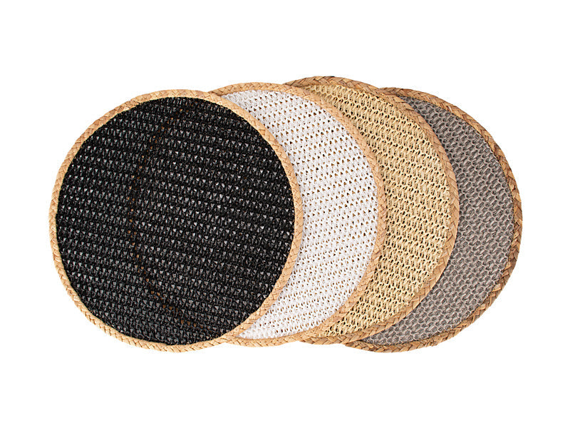 Maxwell & Williams Table Accents Placemat Round Black Natural 38cm