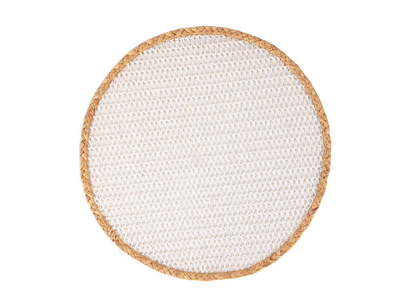 Maxwell & Williams Table Accents Placemat Round White Natural 38cm