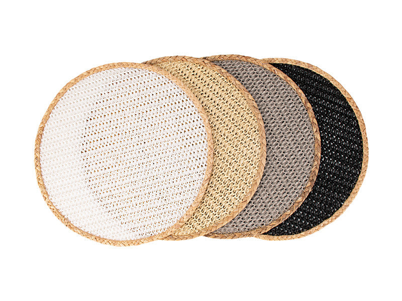 Maxwell & Williams Table Accents Placemat Round White Natural 38cm