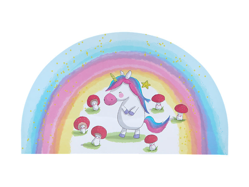 Maxwell & Williams Jedda Robaard Magical Tales Placemat Unicorn Semi Circle Rainbow 28 x 47.5cm