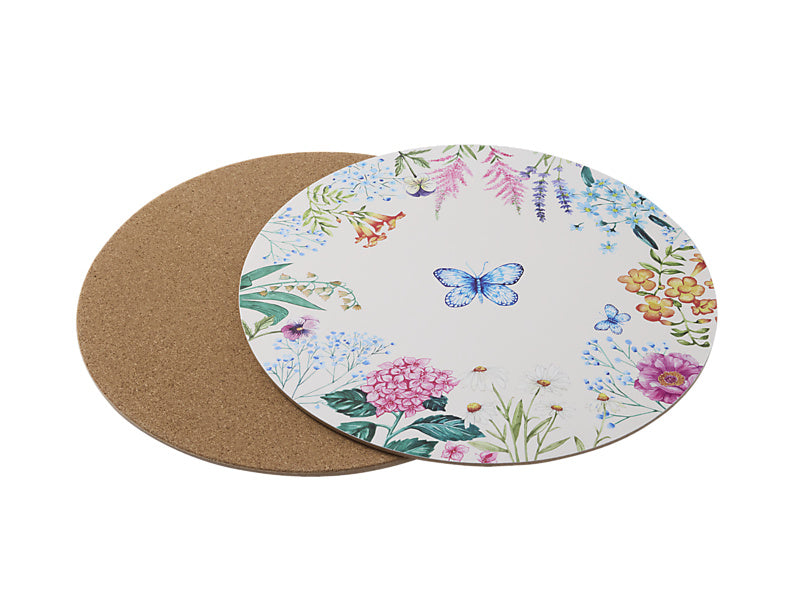 Maxwell & Williams Botanica Round Cork Back Placemat 32cm 4 Piece