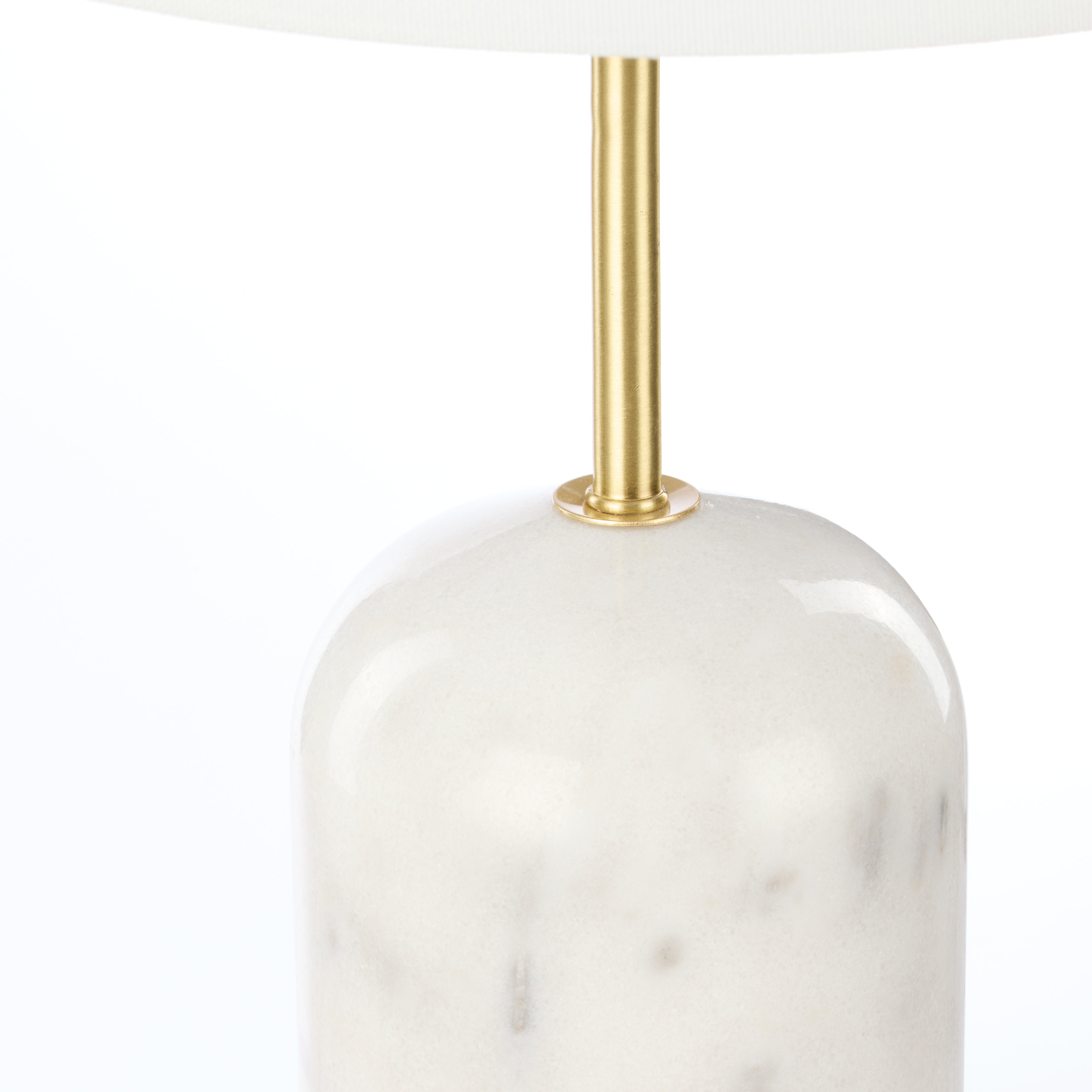 Amalfi Missouri Marble Table Lamp White & Gold