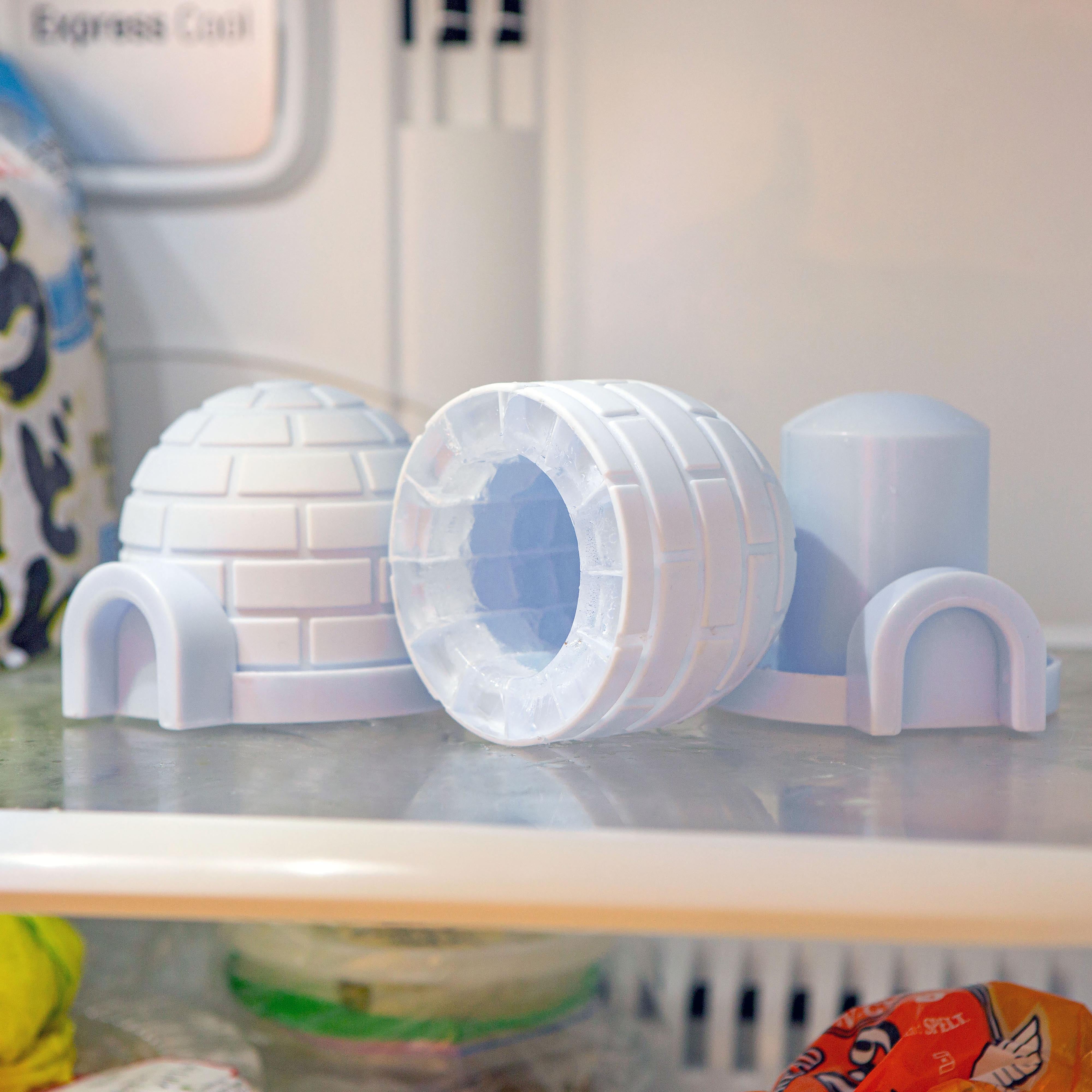 Kikkerland Igloo Mini Ice Moulds 2 Piece Set White