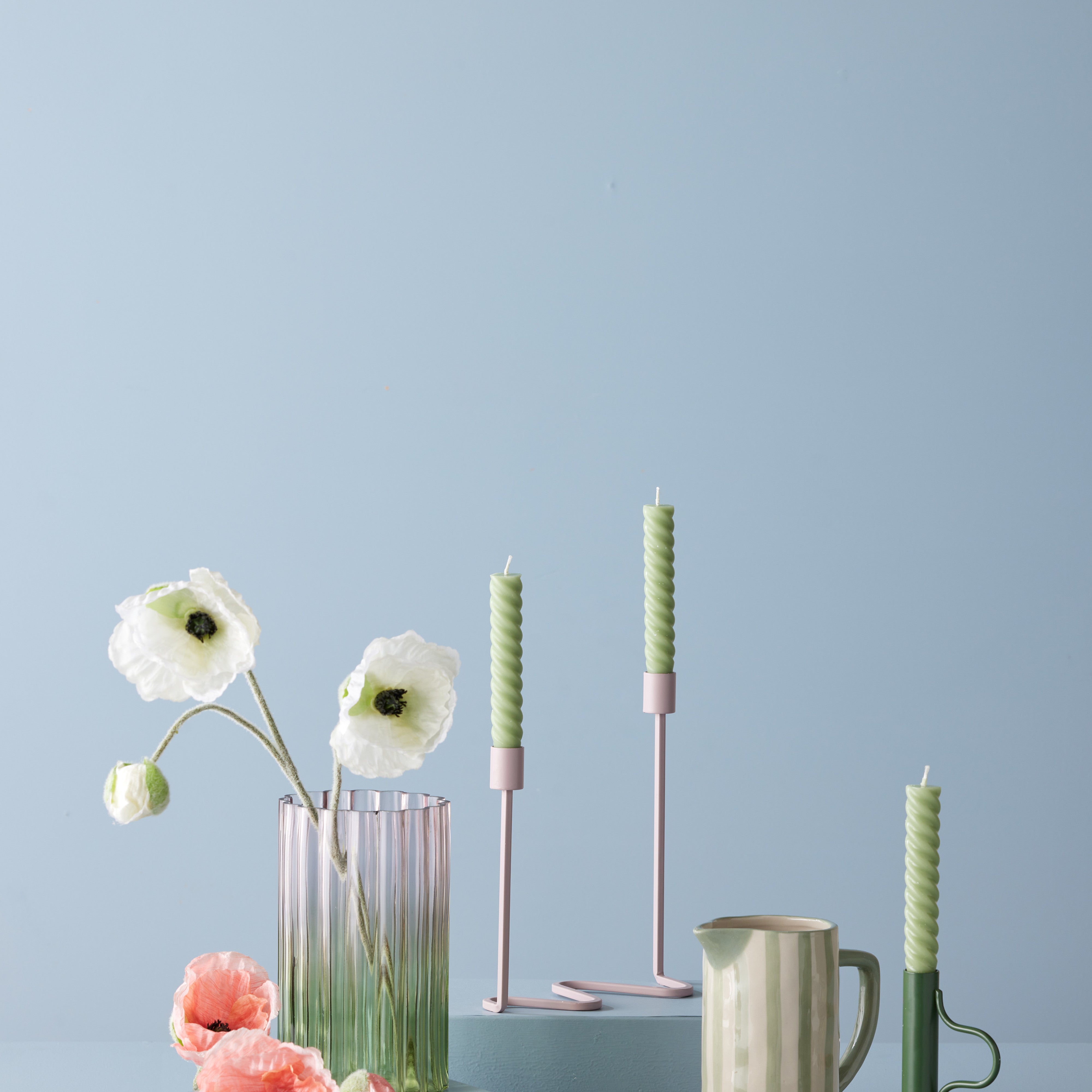 Emporium Ziggy Candleholder Green