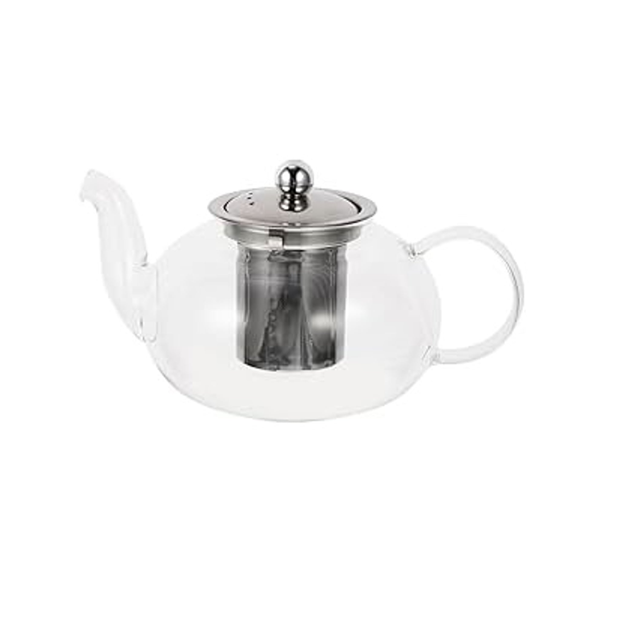 Incasa Borosilicate Shock Temperature Glass Teapot with Laser Cut Infuser 450ml