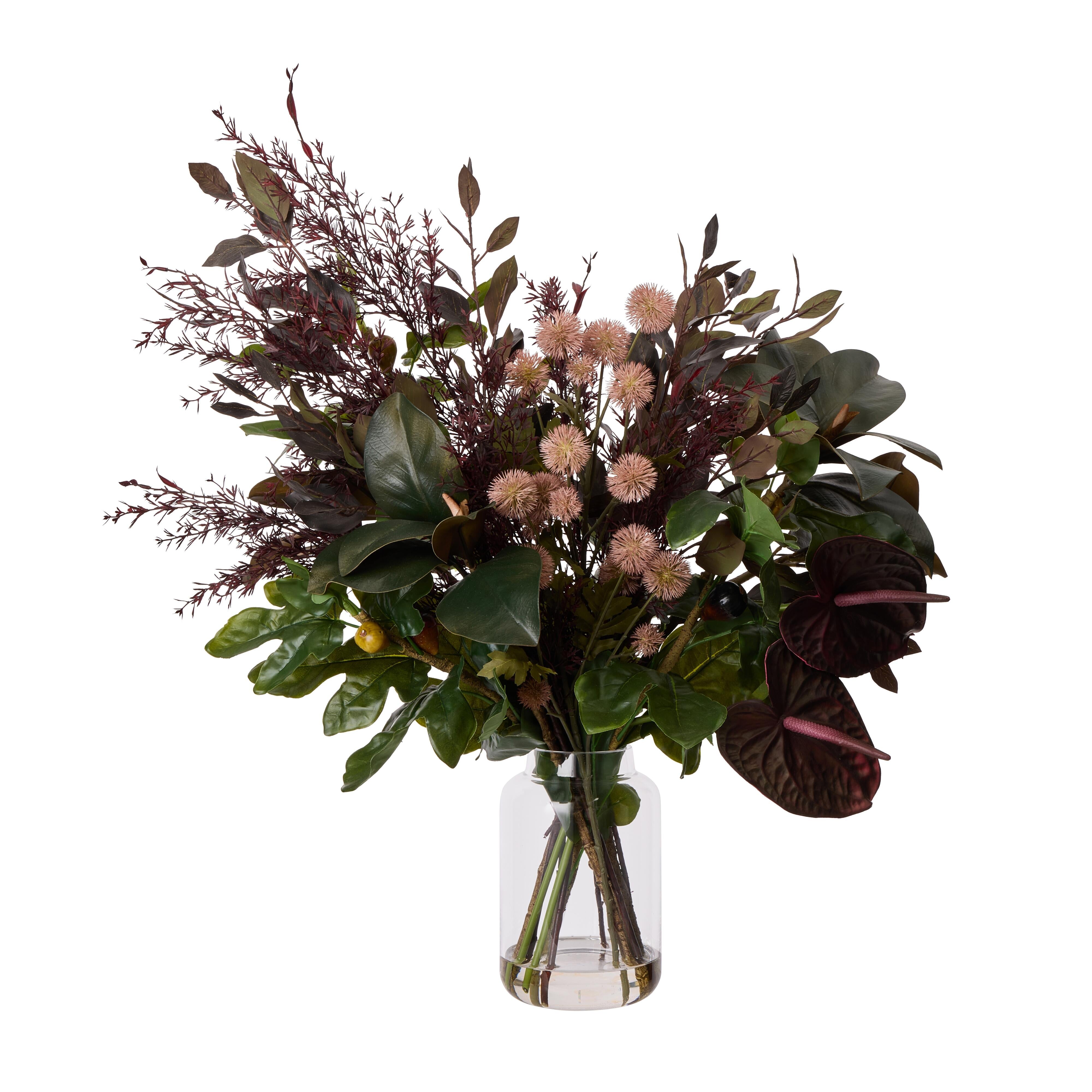 Rogue Anthurium Eucalyptus Fig Mix - Pauline Vase 71cm