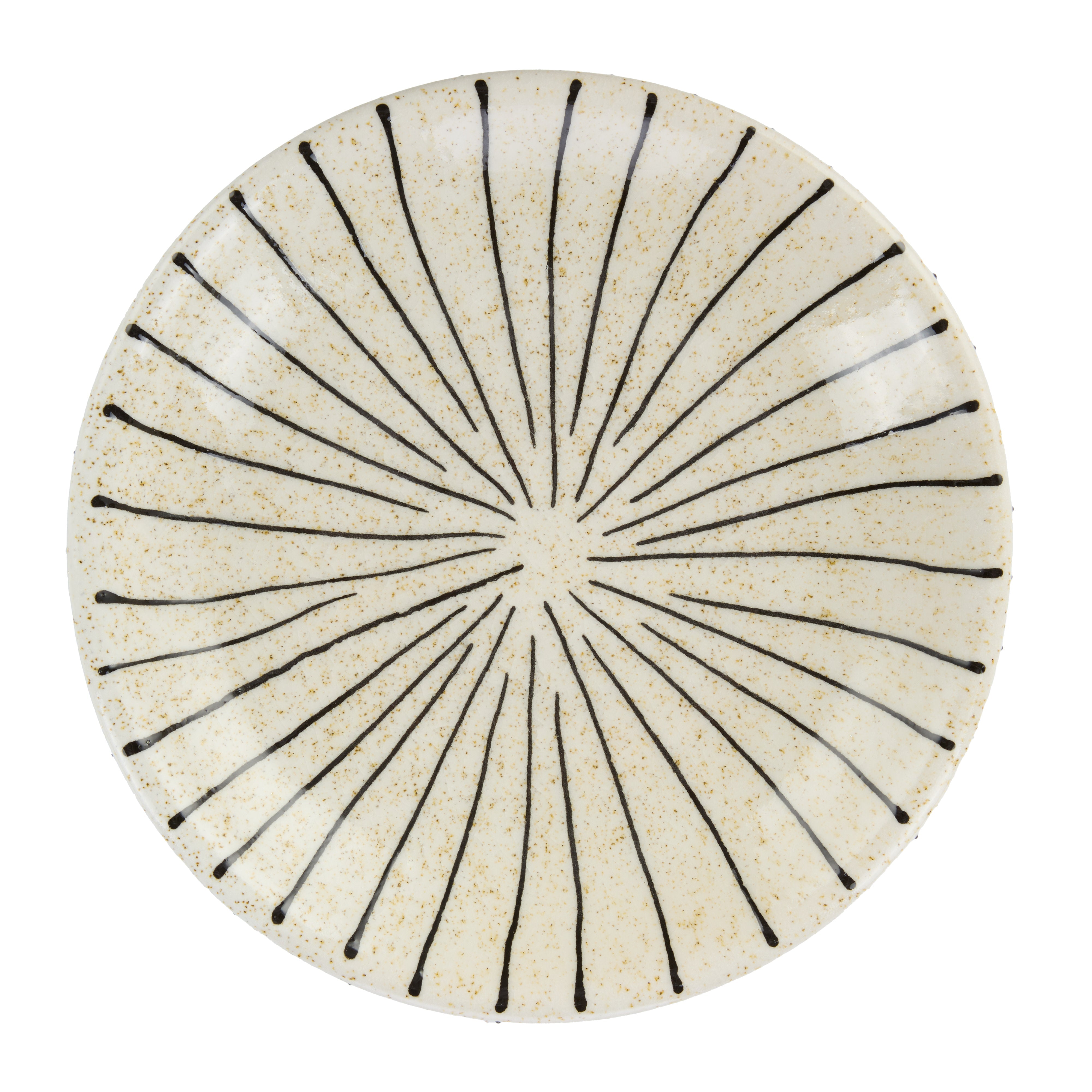 Academy Sabi Stripe Decor Dish Small White & Black