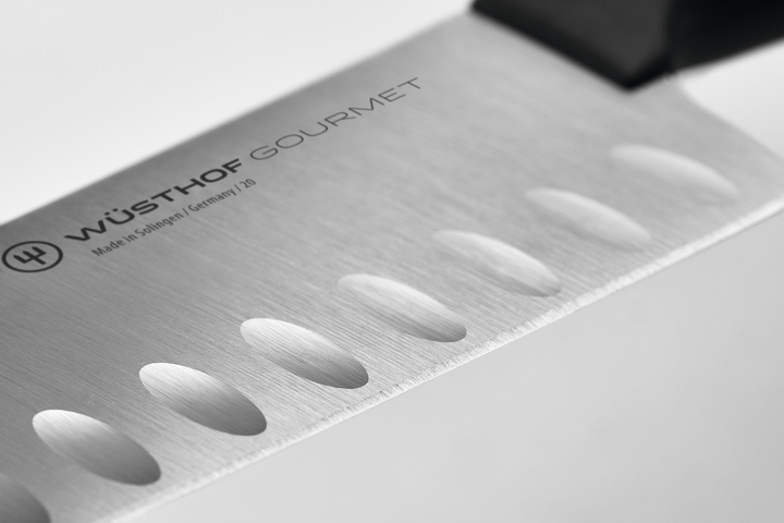 Wusthof Gourmet Santoku Knife with Hollow Edge - 17cm
