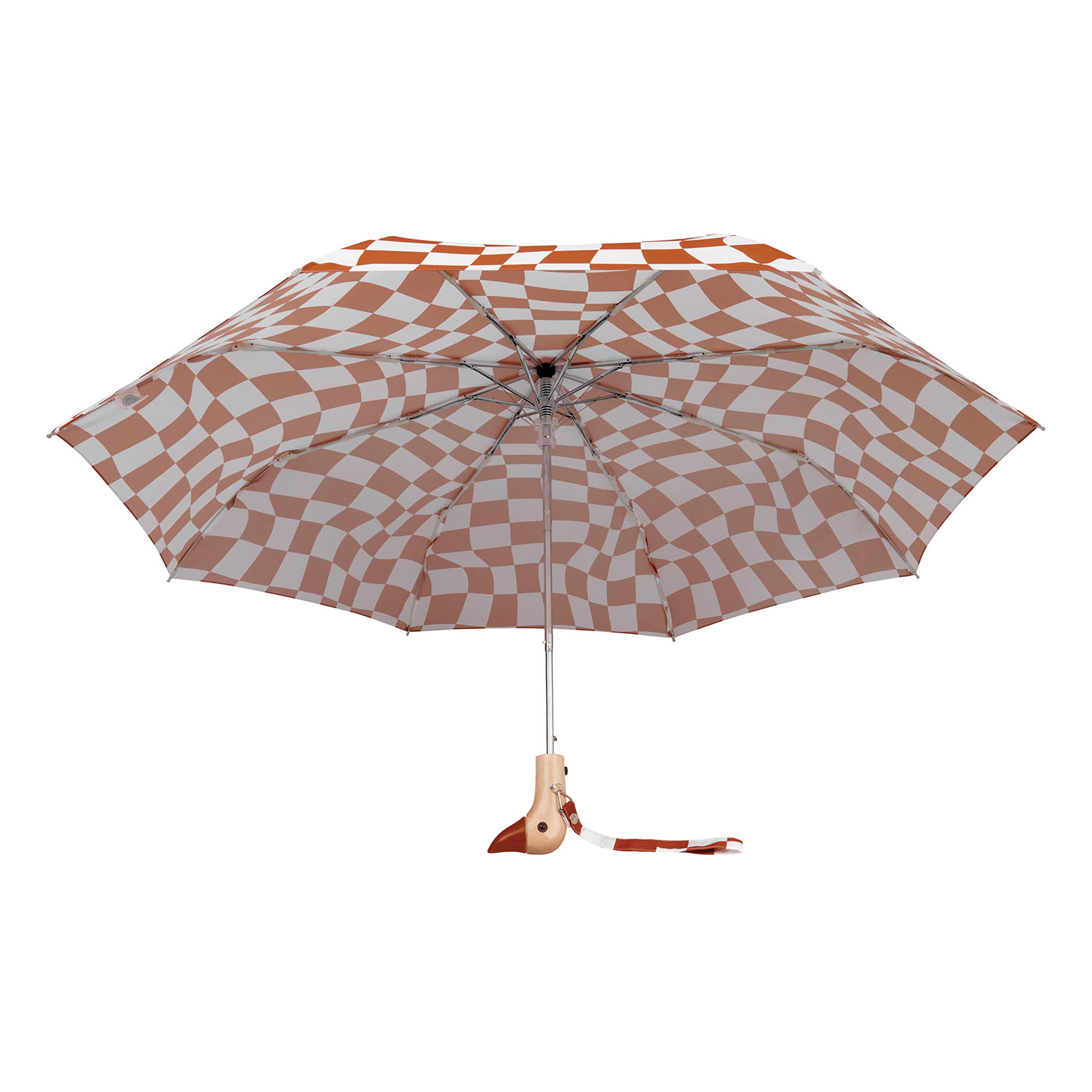 Original Duckhead Duck Umbrella Compact Peanut Butter Checks