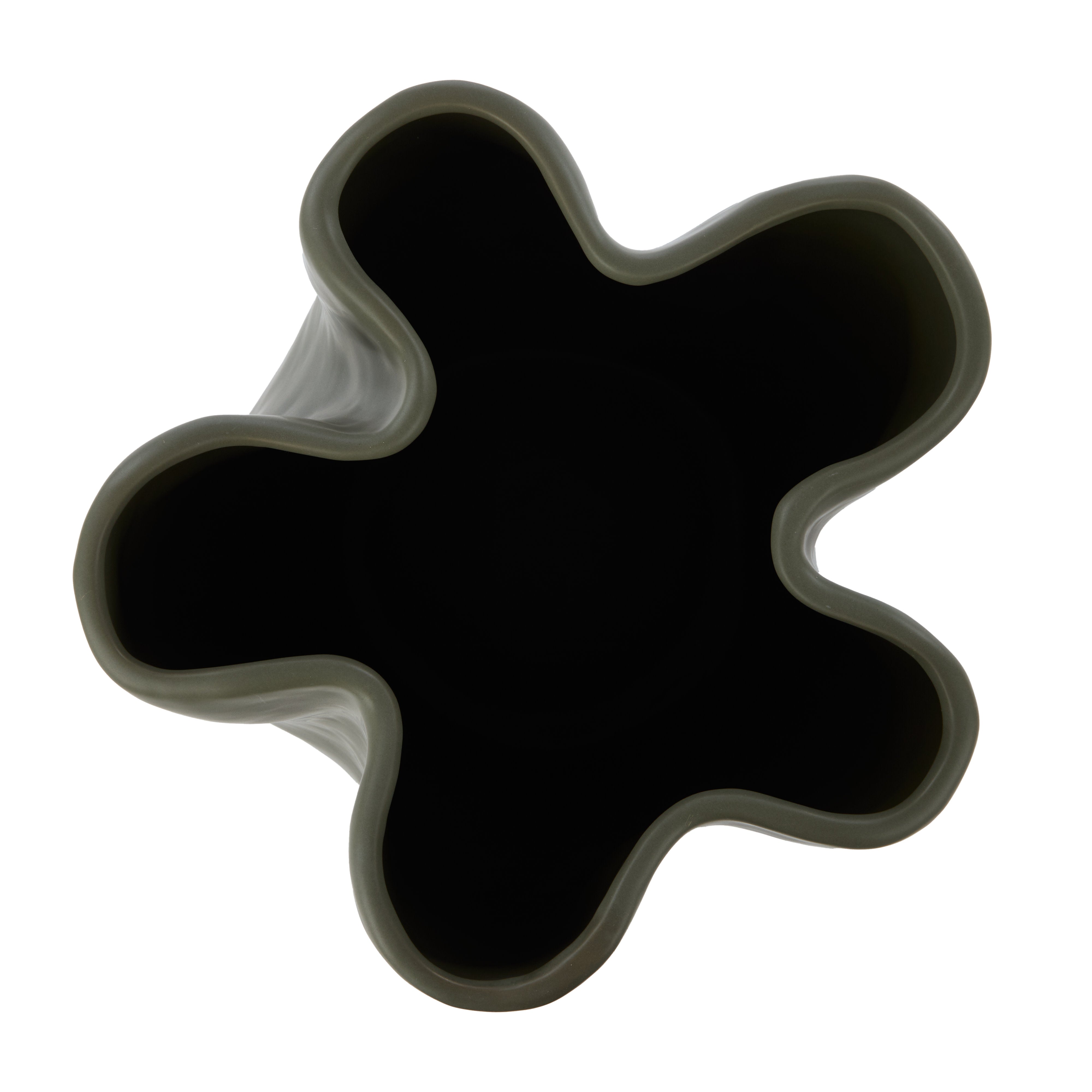 Amalfi Fluid Vase Large Burnt Olive