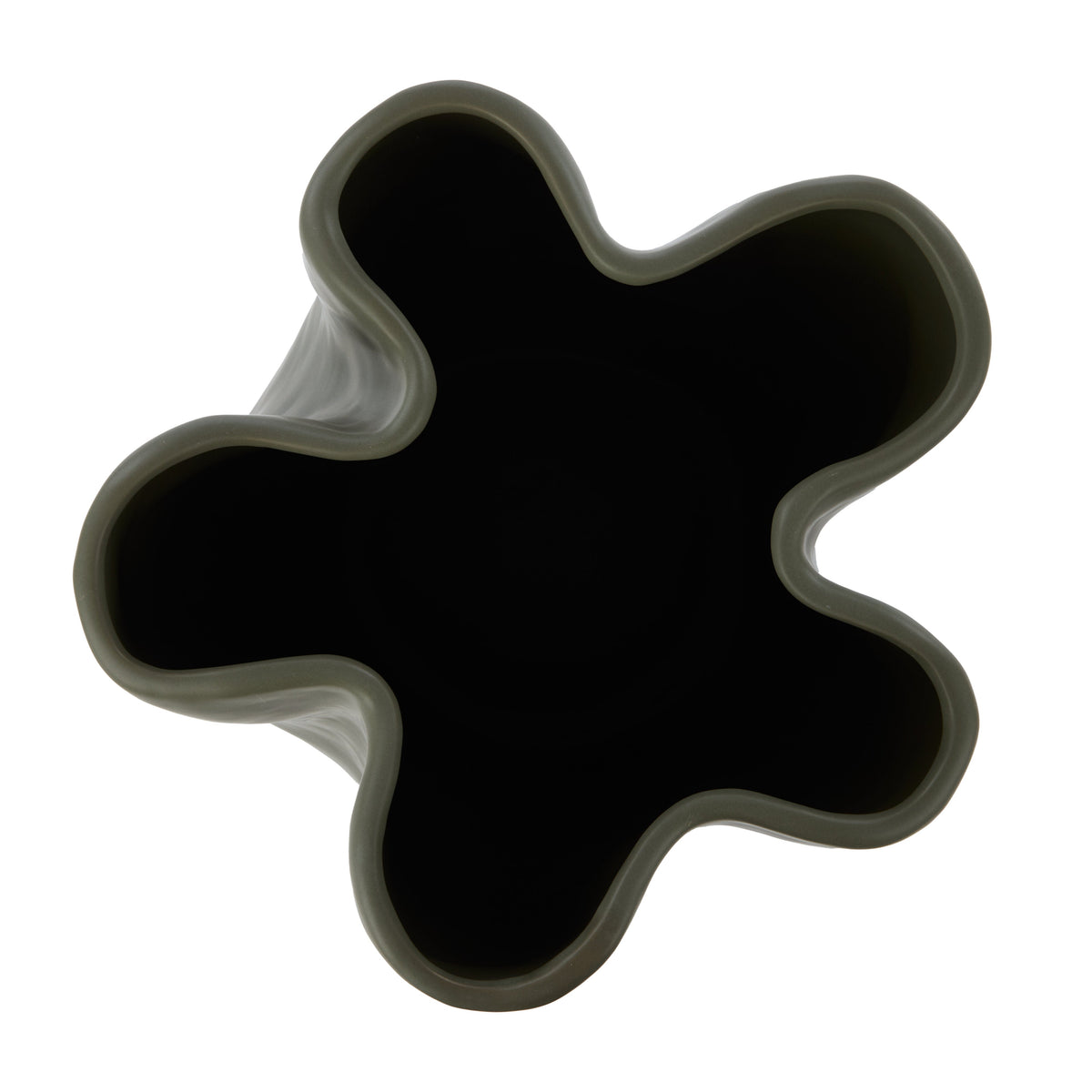 Amalfi Fluid Vase Large Burnt Olive