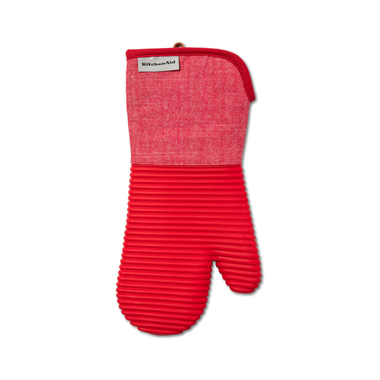 KitchenAid Ribbed Soft Silicone Oven Glove (Empire Red)