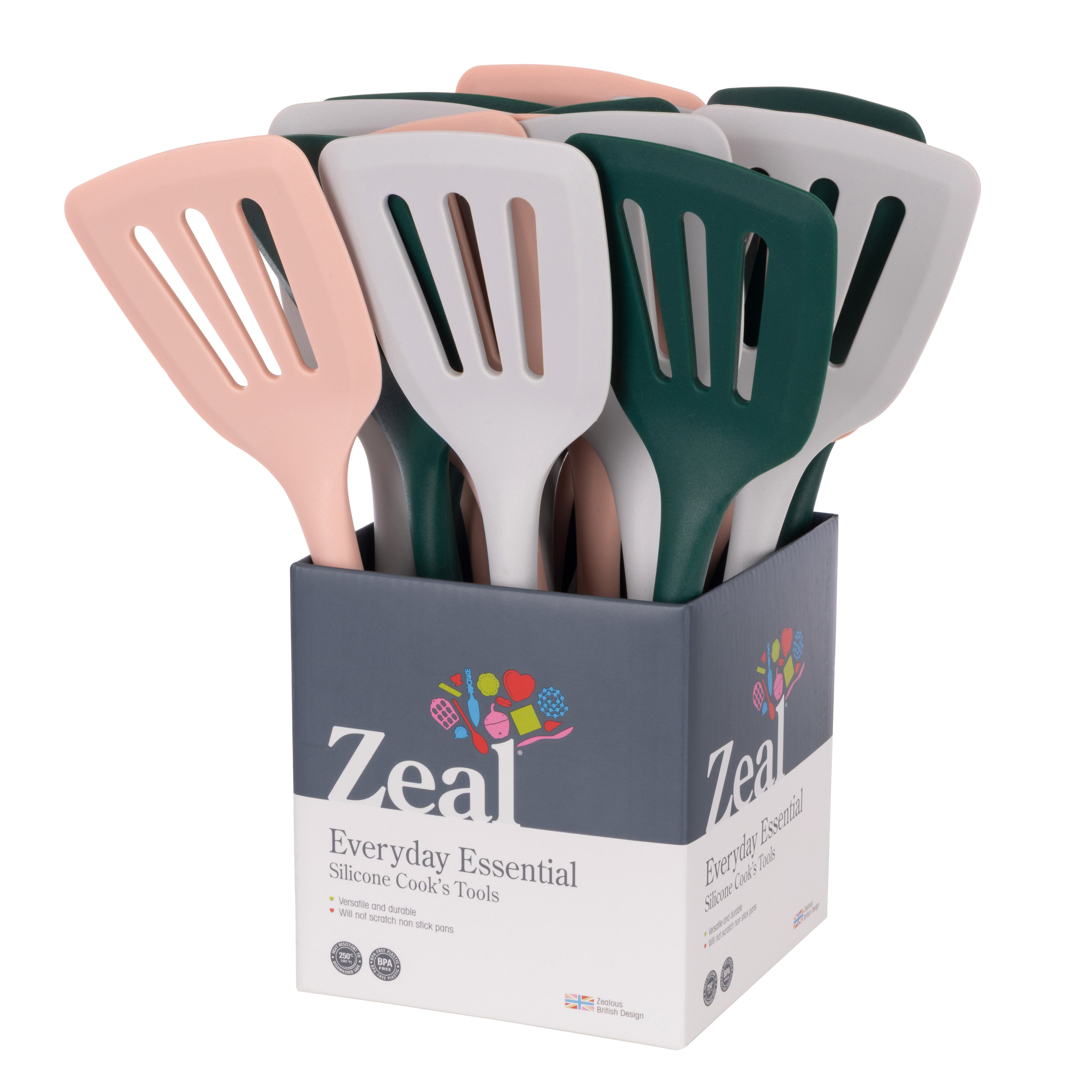 Zeal Silicone Slotted Turner (Forest Blush)