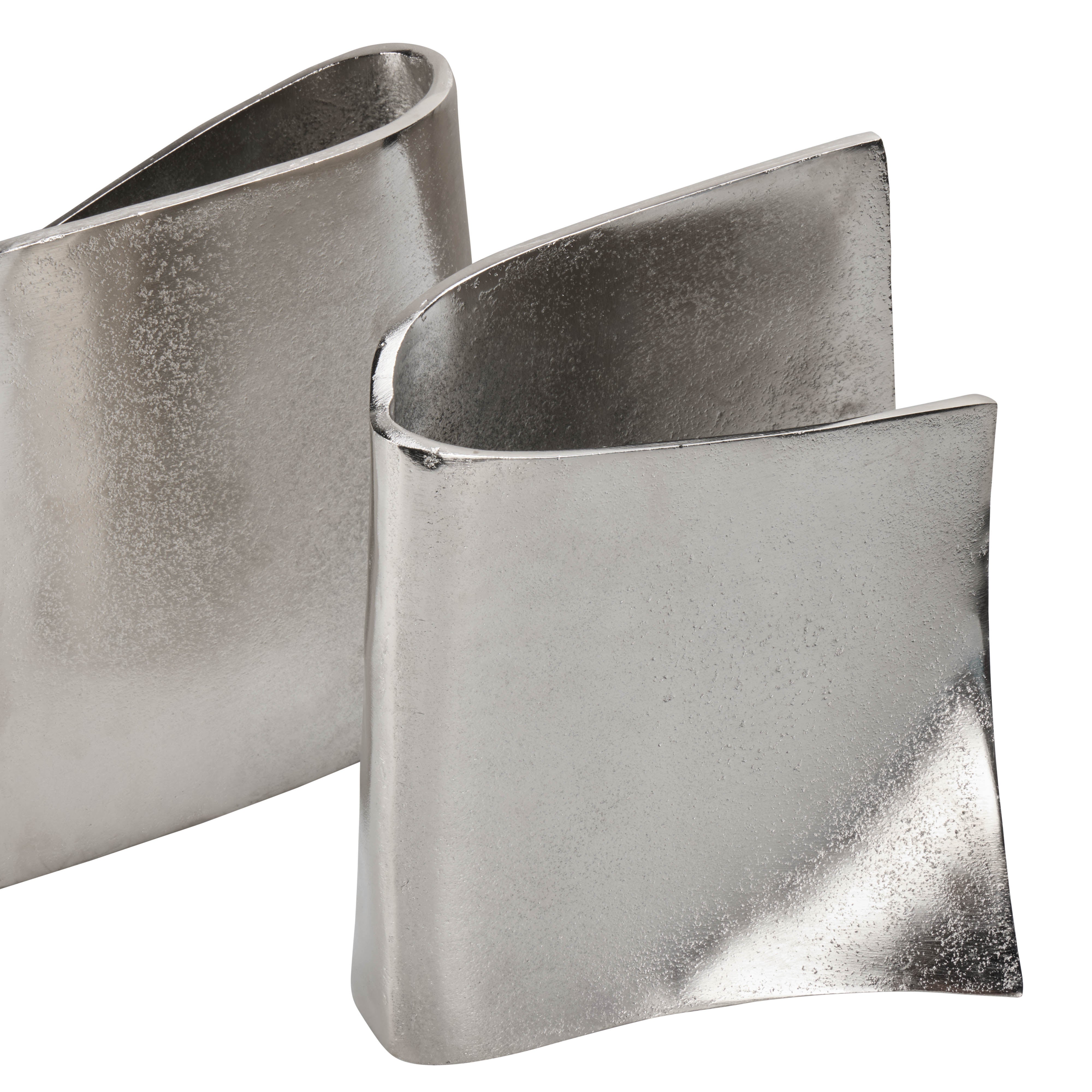 Grand Designs Arden Bookends 2 Piece Set Raw Nickel