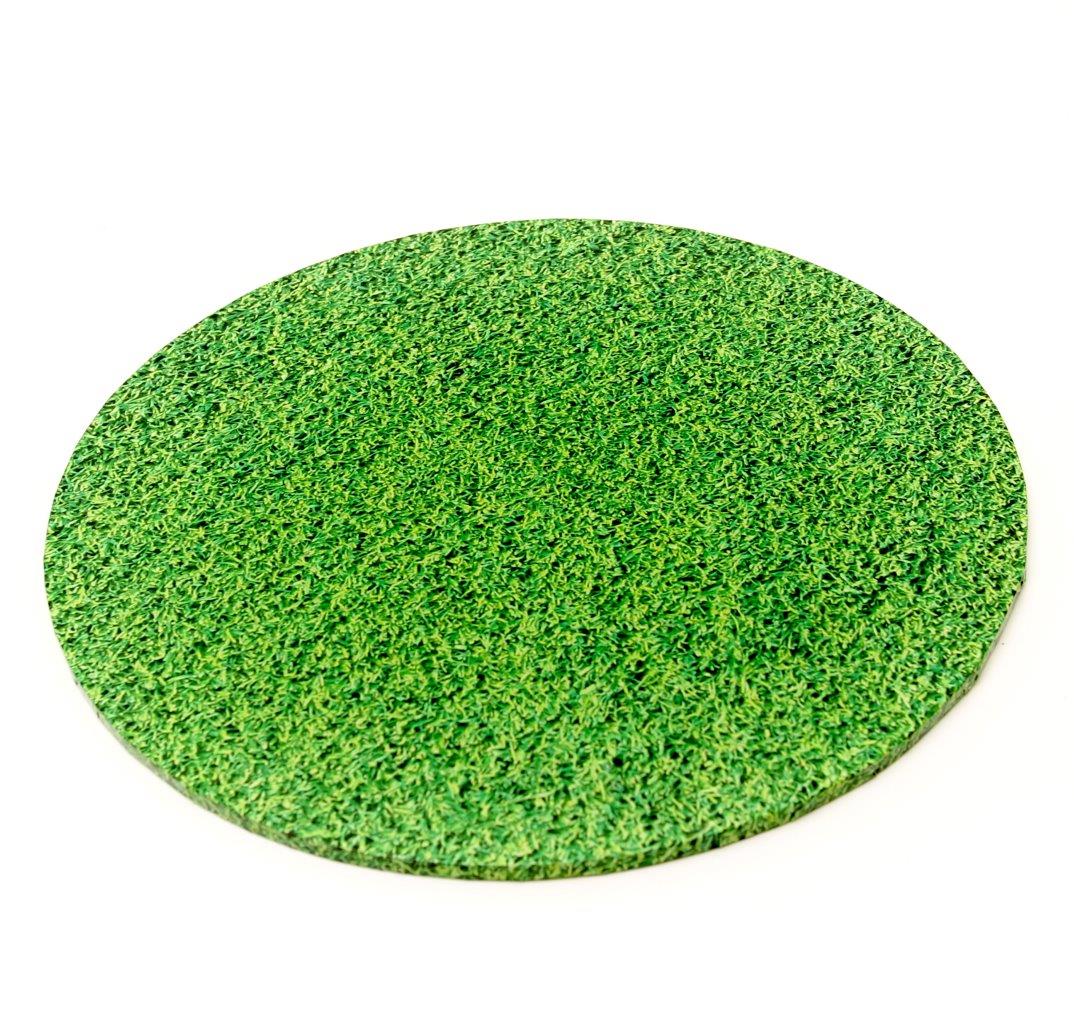 Bake Group Food Presentation Board Round Grass 10in